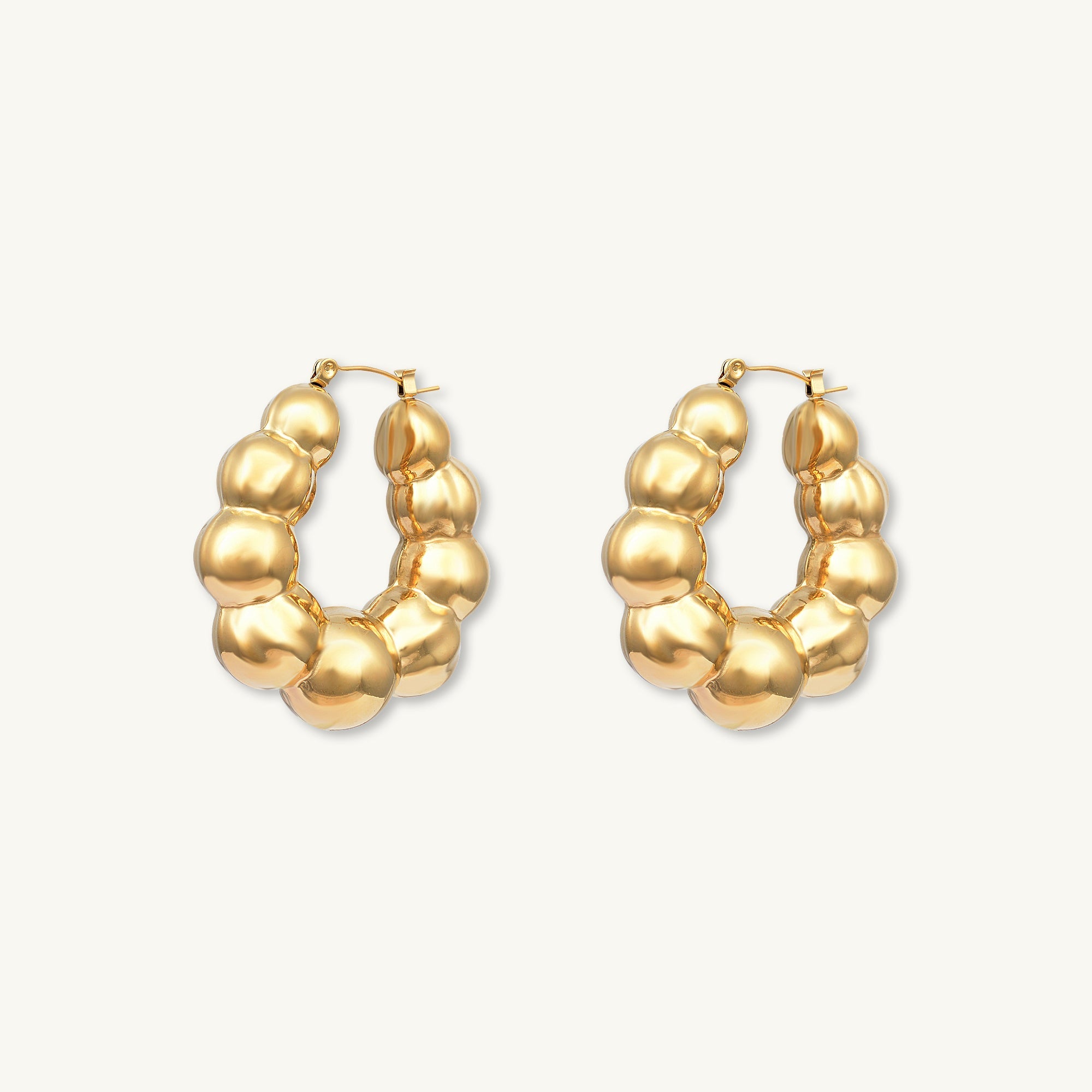 Nadia Ball Hoop Earrings - Camile & Stone