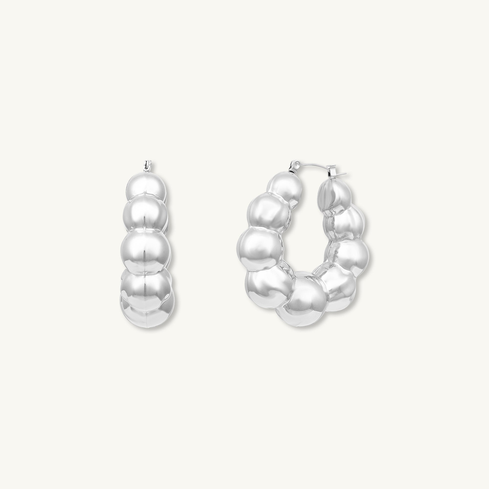 Nadia Ball Hoop Earrings - Camile & Stone