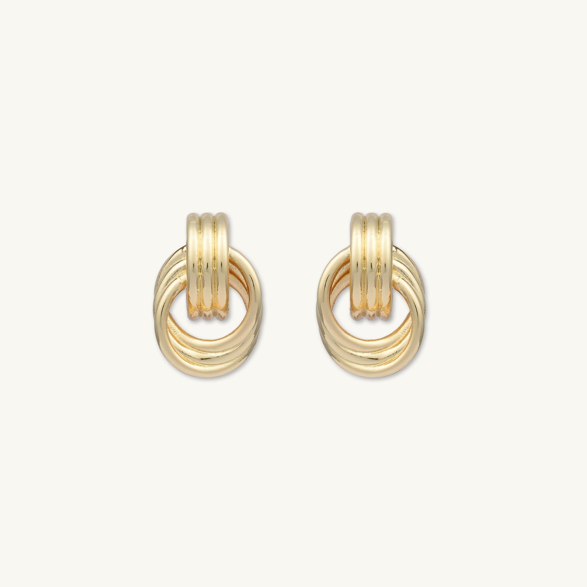 Nadia Small Loop Statement Earrings - Camile & Stone