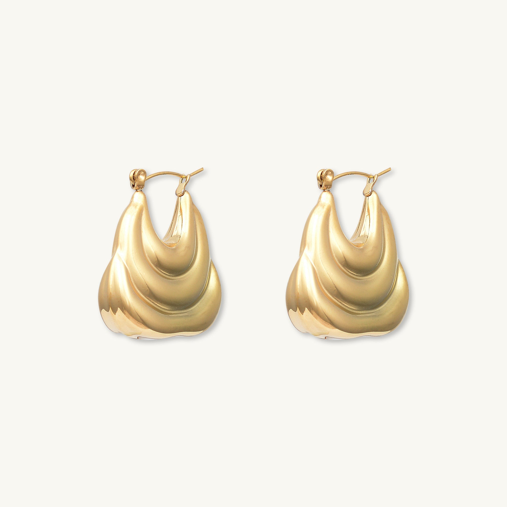 18K Naomi Hoop Earrings
