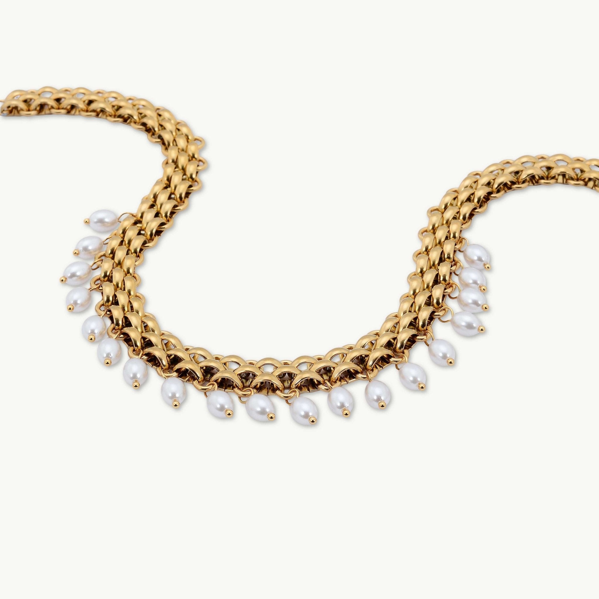 Nara Pearl Chunky Statement Necklace - Camile & Stone