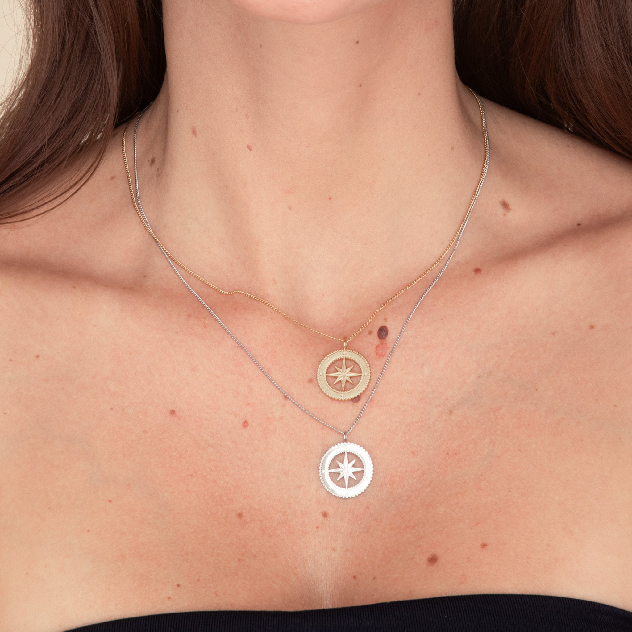 North Star Compass Necklace - Camile & Stone