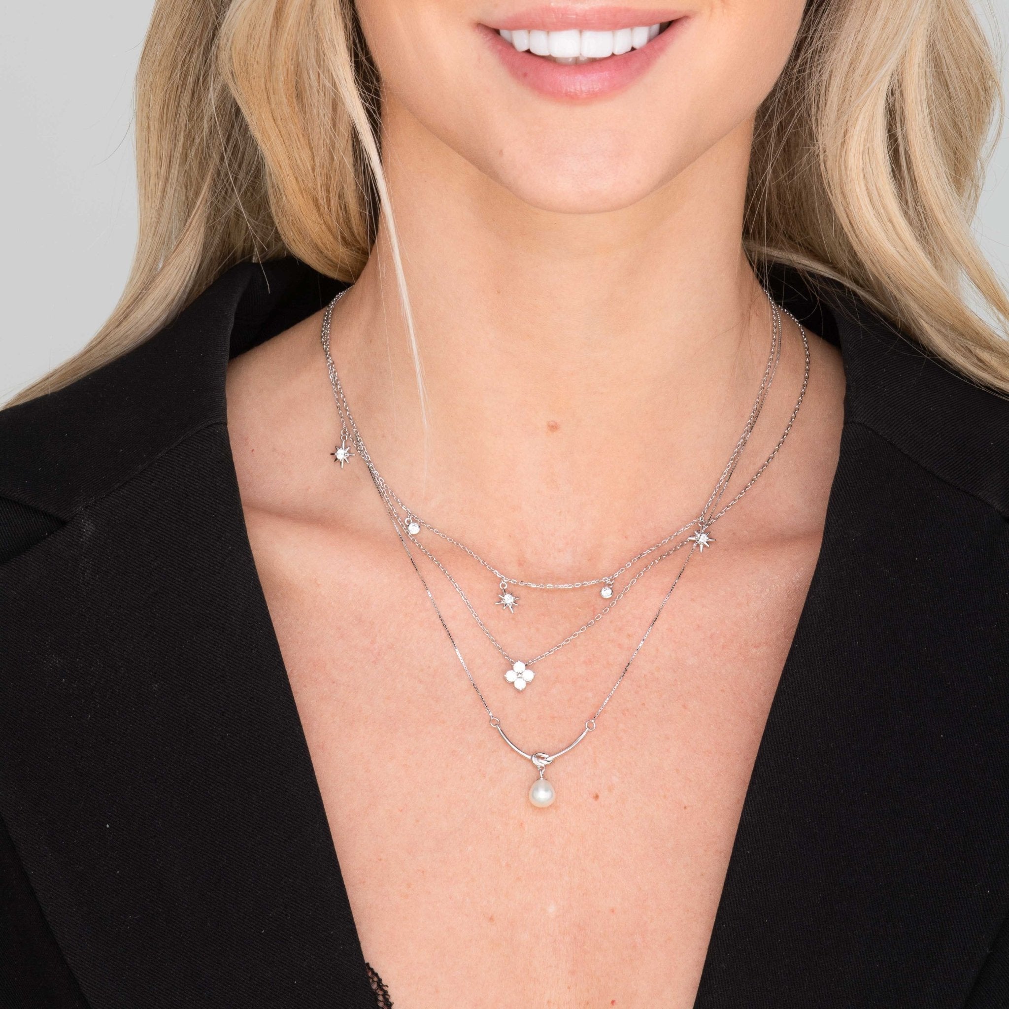 North Star Dangling Sapphire Necklace - Camile & Stone