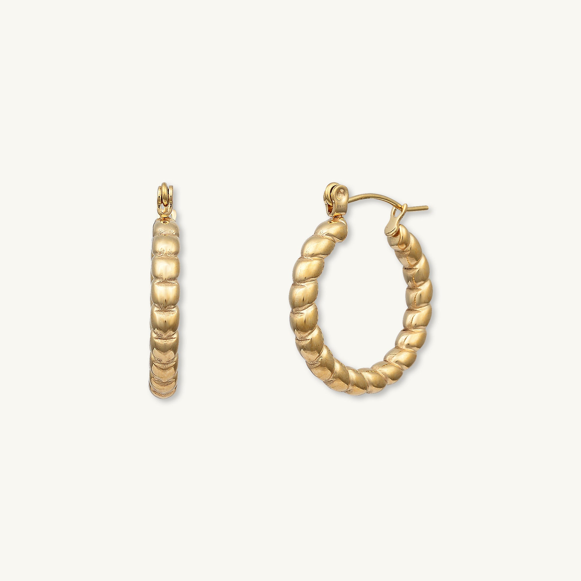 Nova Twist Hoop Earrings - Camile & Stone