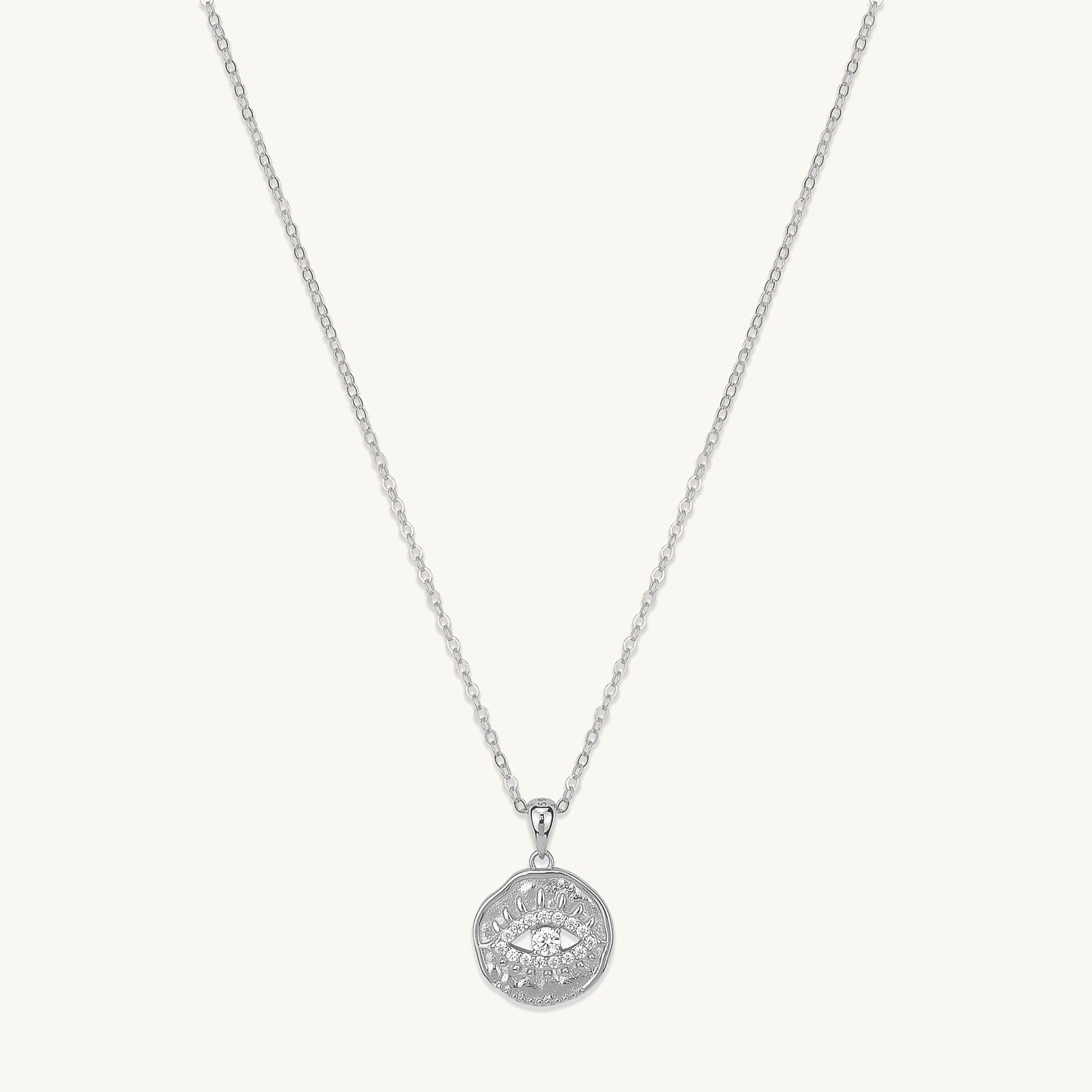 Pave Evil Eye Pendant Necklace - Camile & Stone