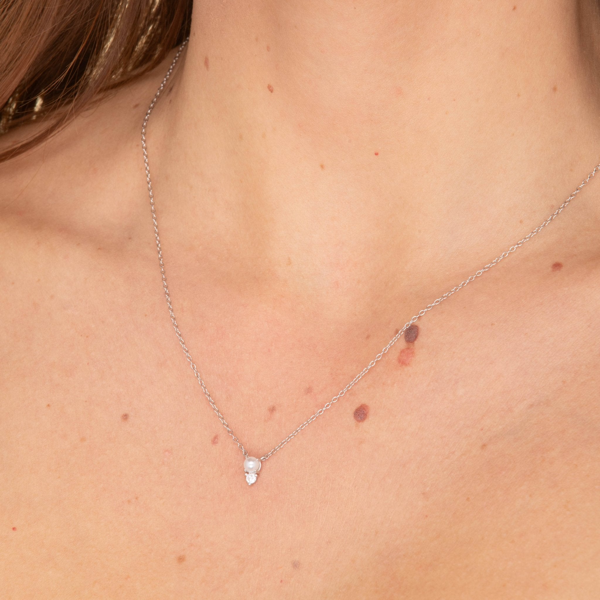 Pearl Sapphire Chain Necklace - Camile & Stone