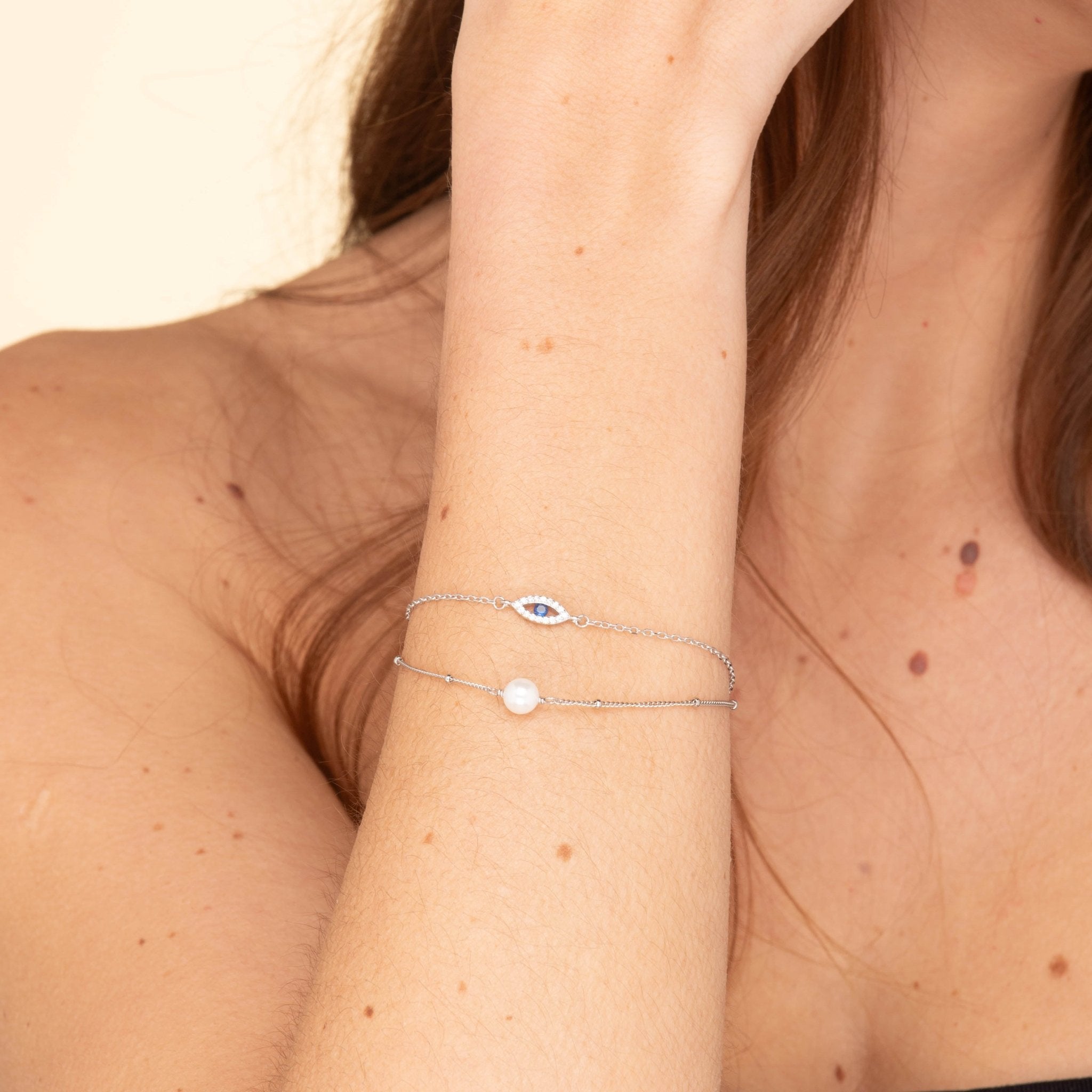 Pearl Satellite Chain Bracelet - Camile & Stone