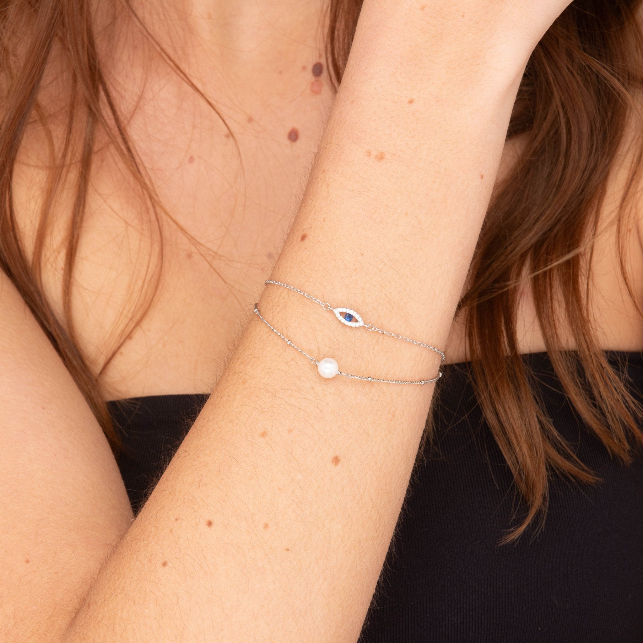 Pearl Satellite Chain Bracelet - Camile & Stone