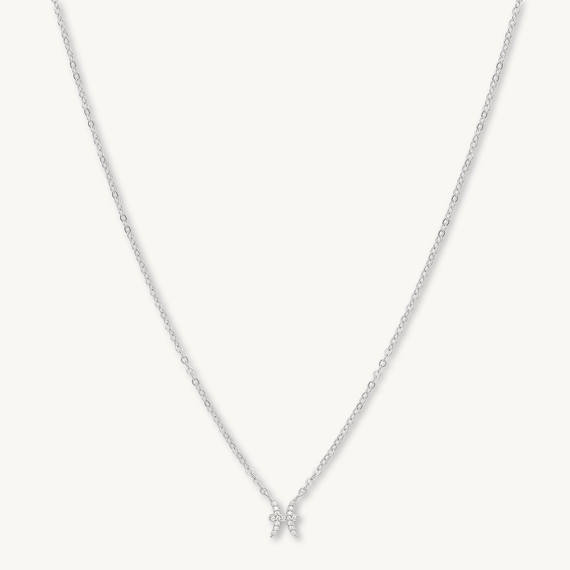 Pisces Sapphire Charm Zodiac Star Sign Necklace - Camile & Stone