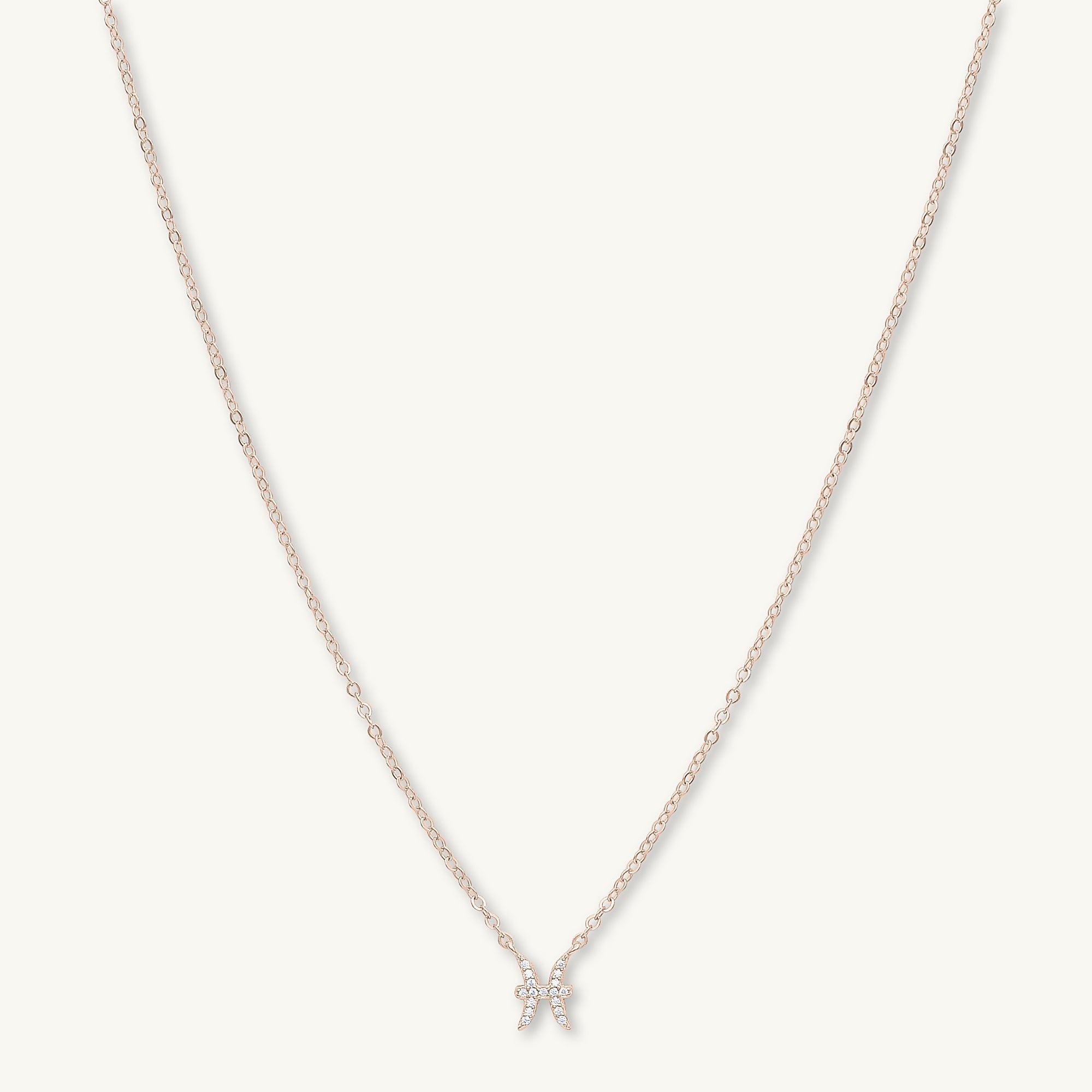 Pisces Sapphire Charm Zodiac Star Sign Necklace - Camile & Stone