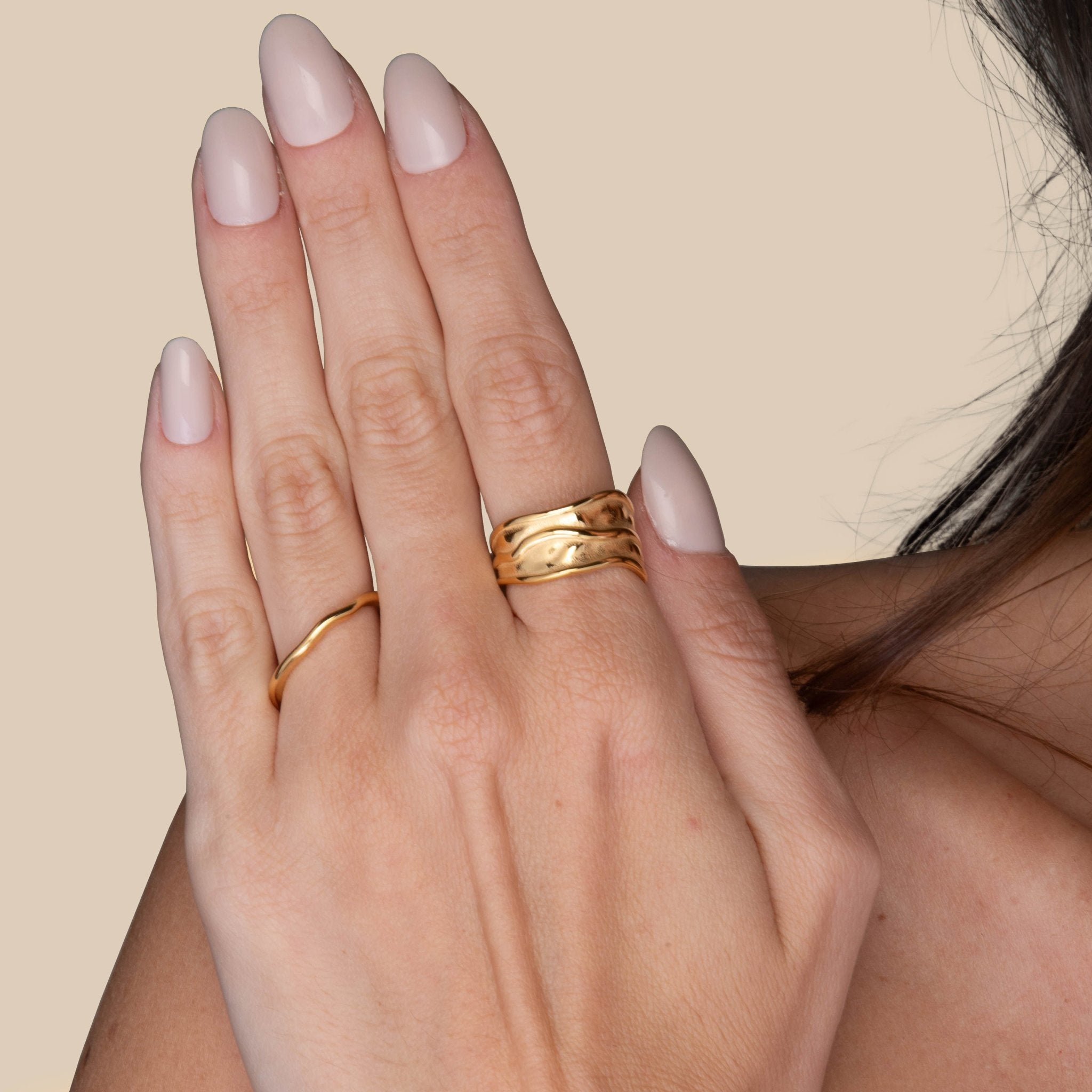Ripple Thick Statement Ring - Camile & Stone