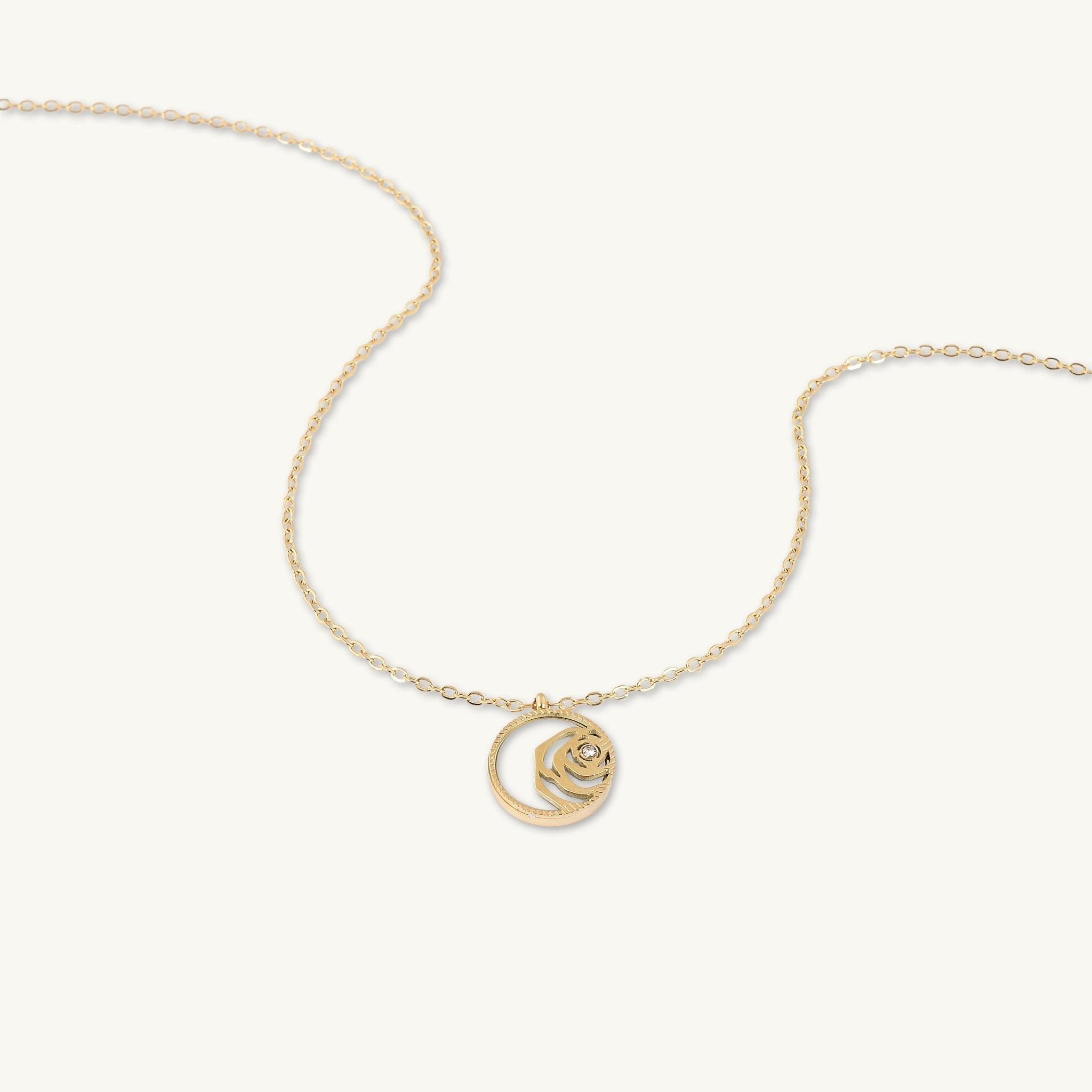 Rose Mother Of Pearl Necklace - Camile & Stone