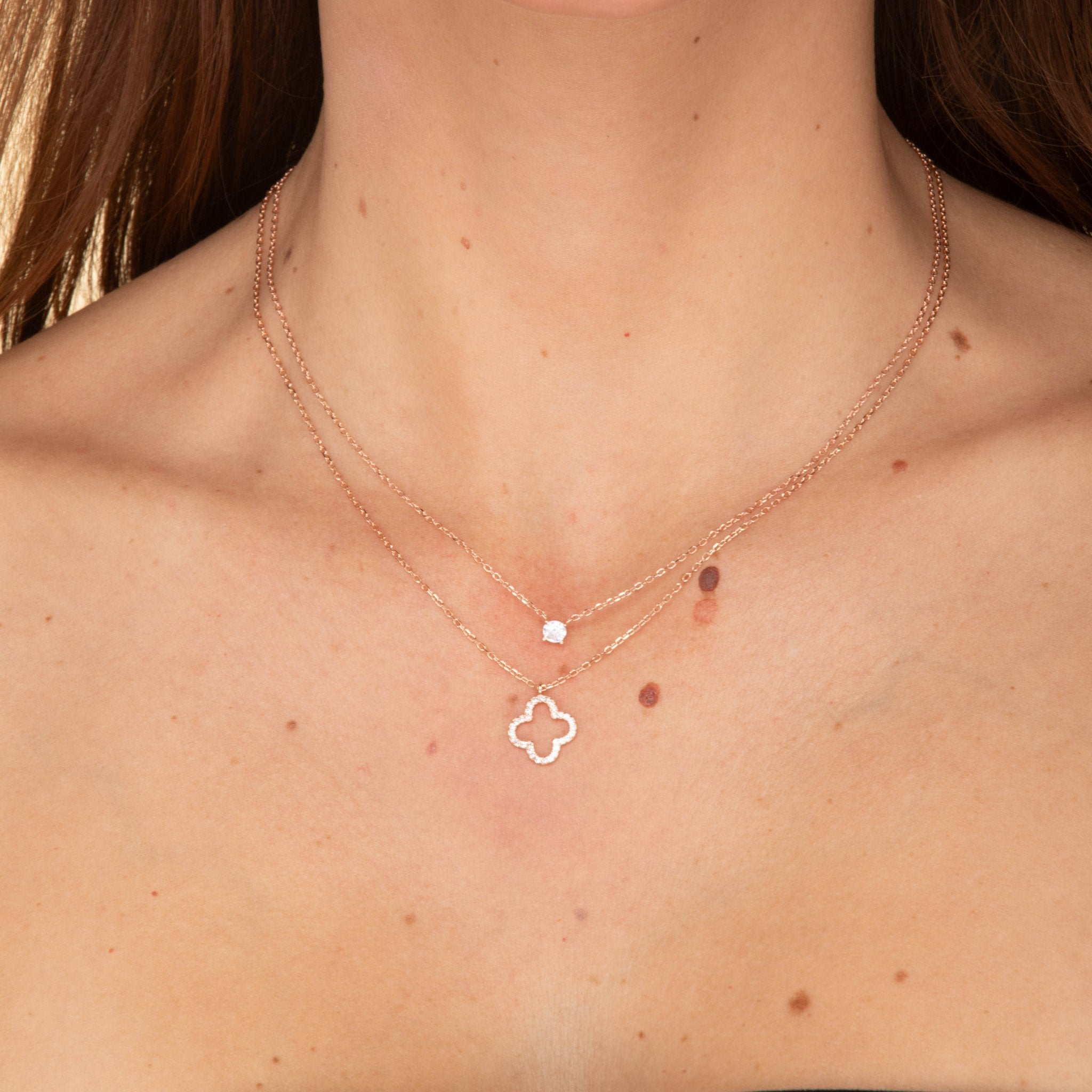 Round Sapphire Chain Necklace - Camile & Stone