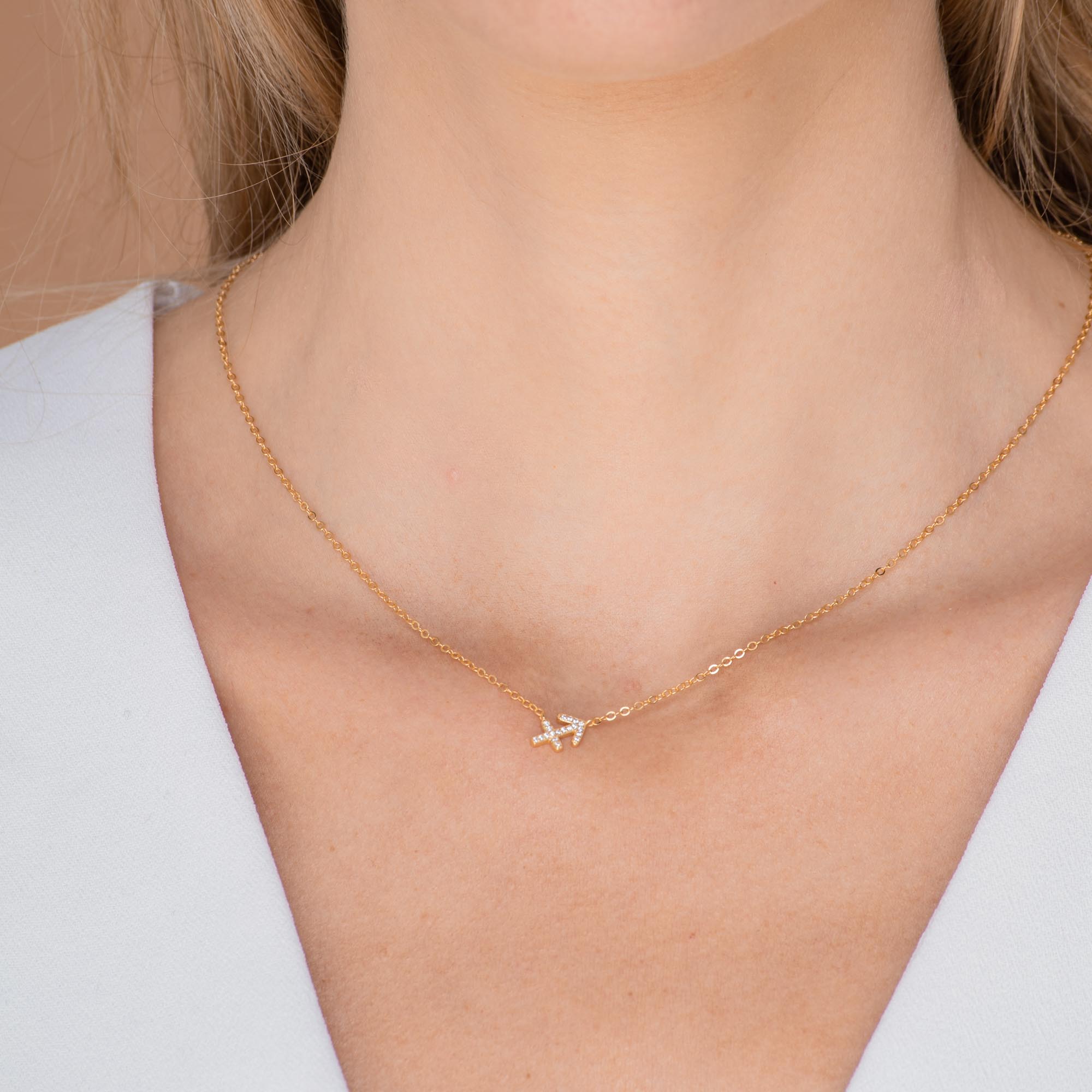 Sagittarius Sapphire Charm Zodiac Star Sign Necklace - Camile & Stone