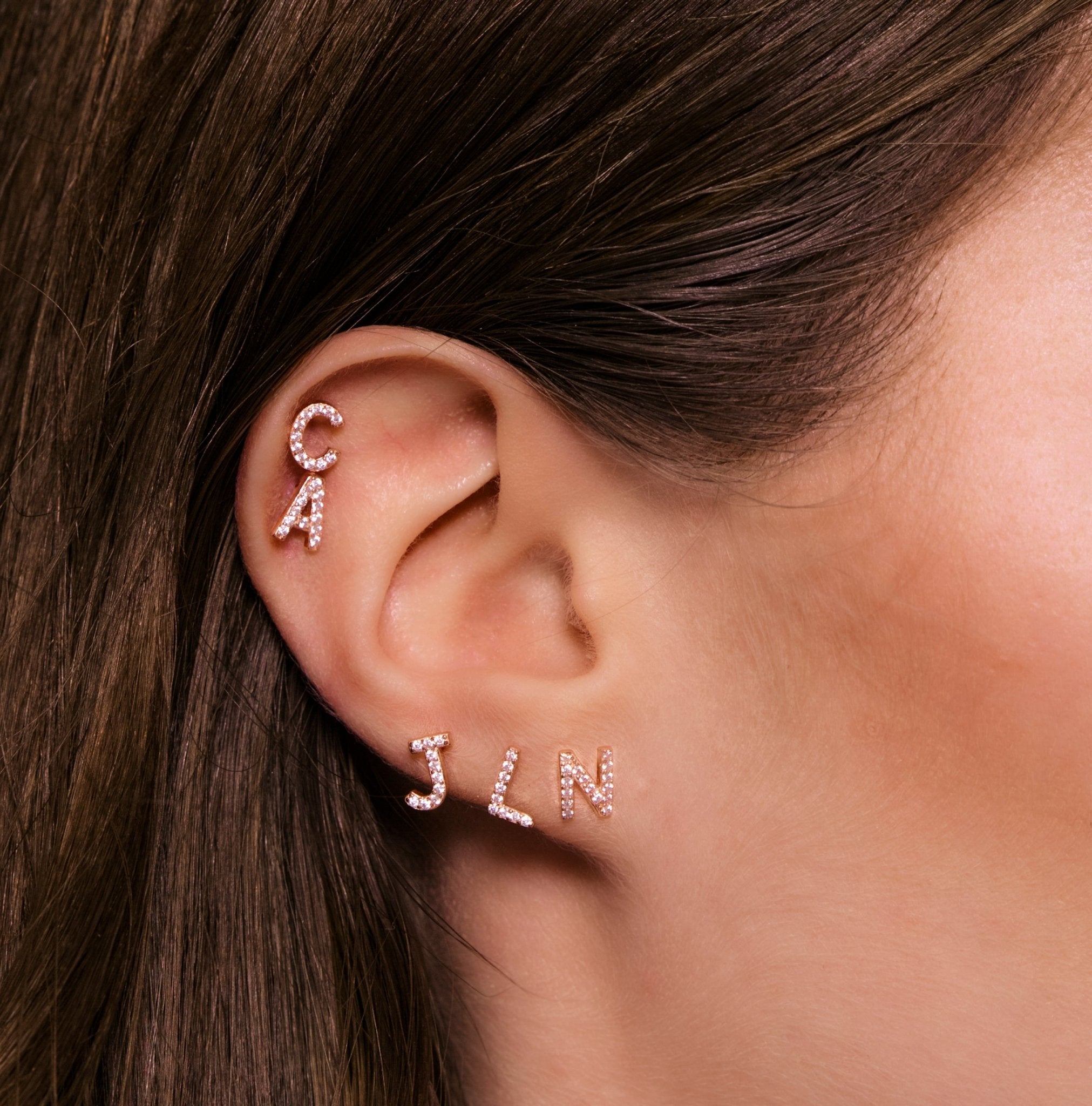 Sapphire Initial Letter Bundle (Necklace, Earrings, Bracelet) - Camile & Stone