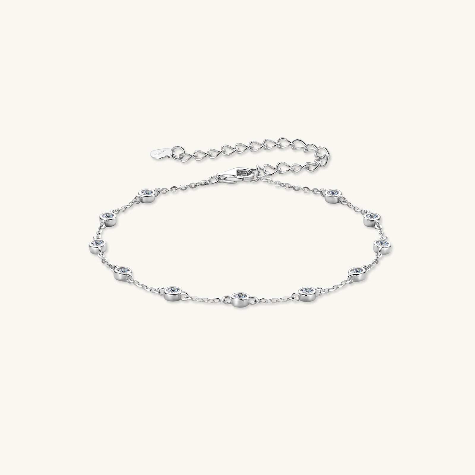 Satellite Moissanite Chain Bracelet - Camile & Stone