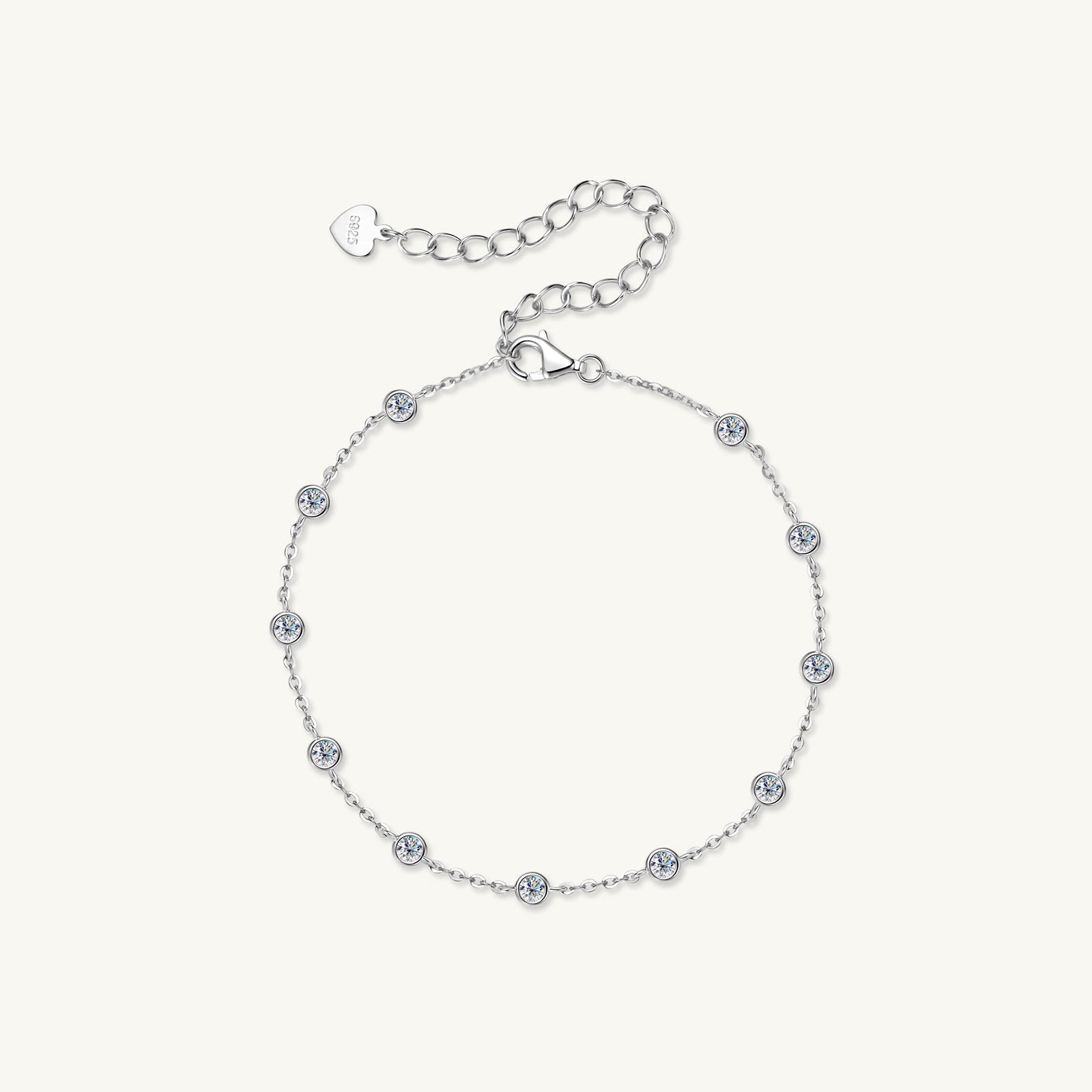 Satellite Moissanite Chain Bracelet - Camile & Stone