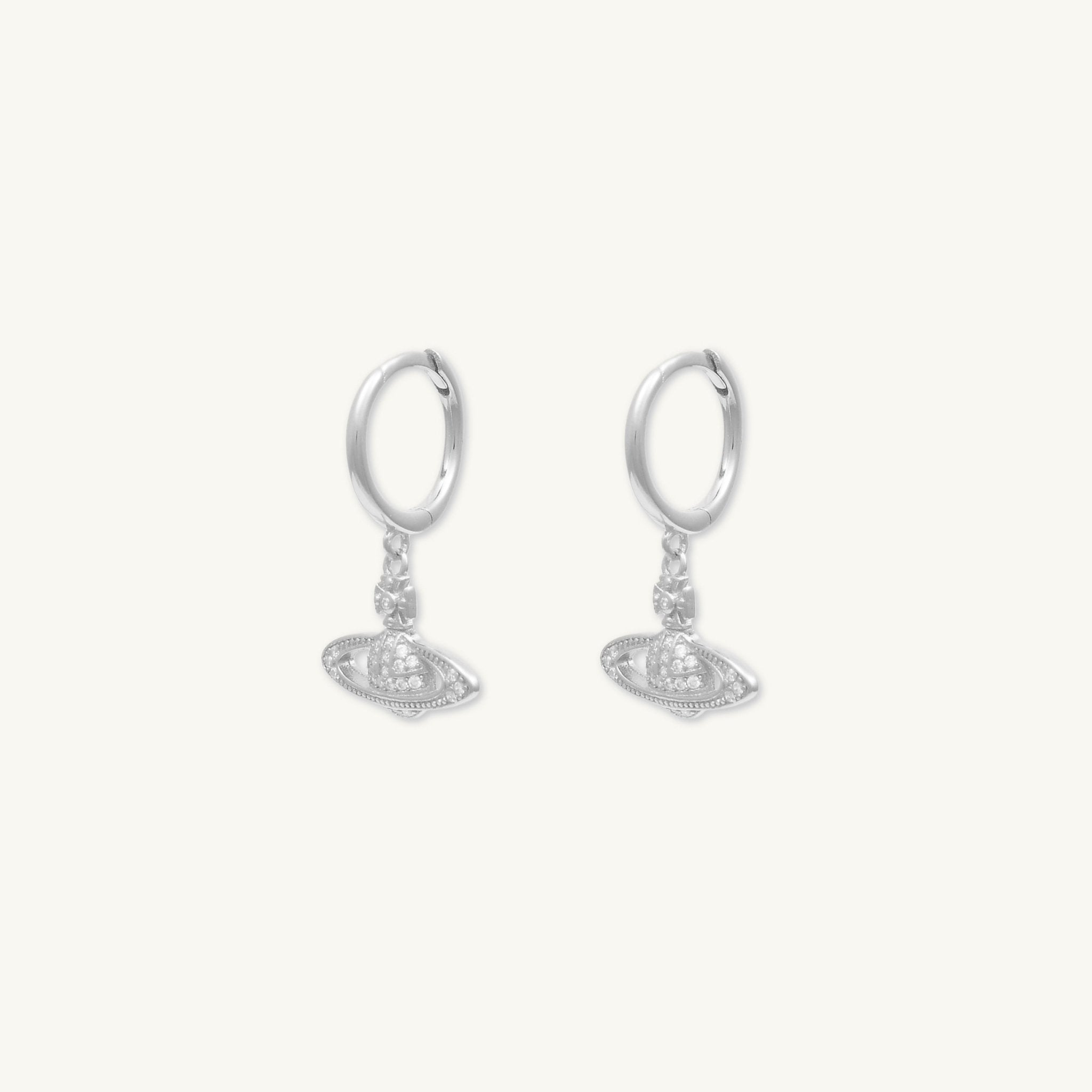Saturn Planet Huggie Earrings - Camile & Stone