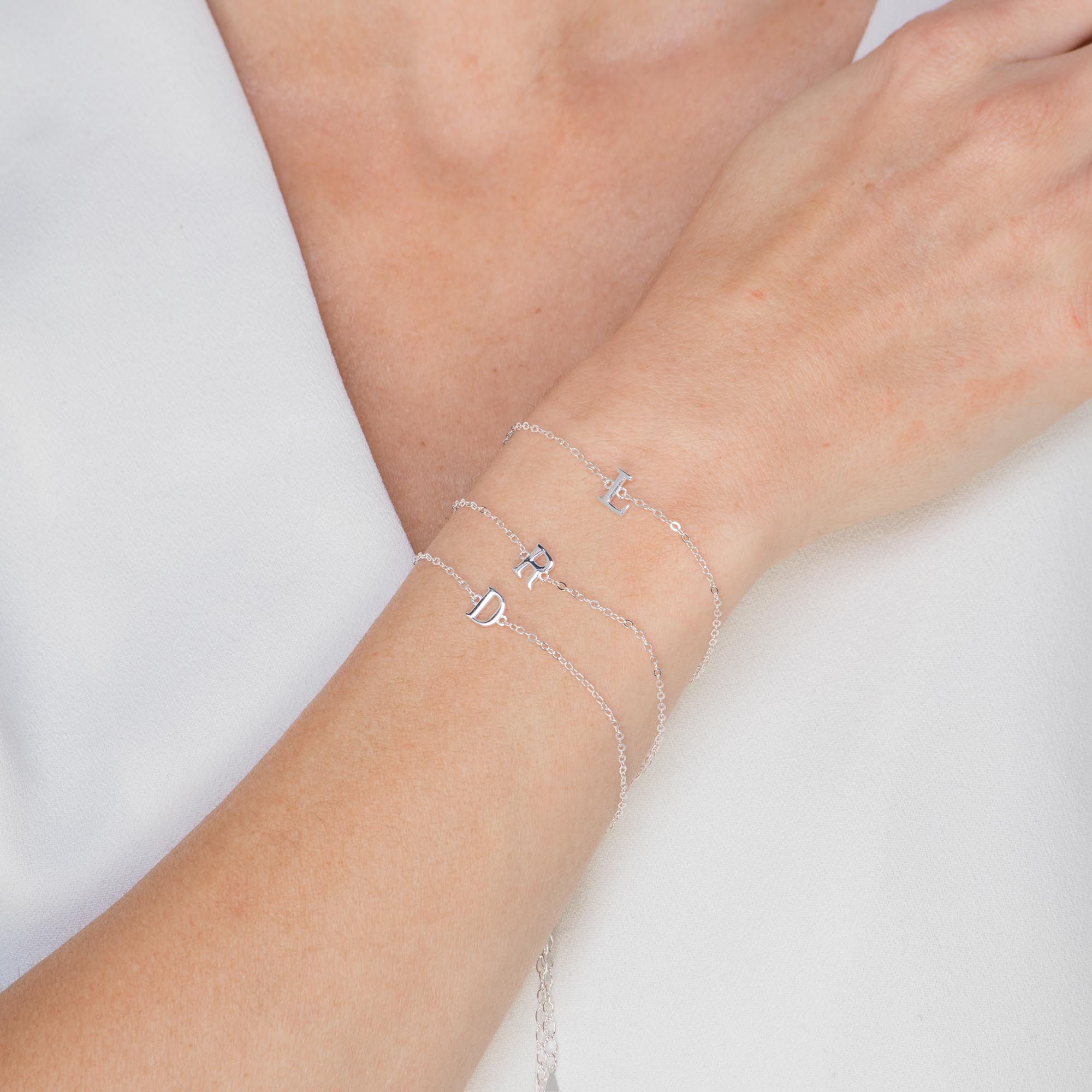 Script Letter Initial Bracelet - Camile & Stone