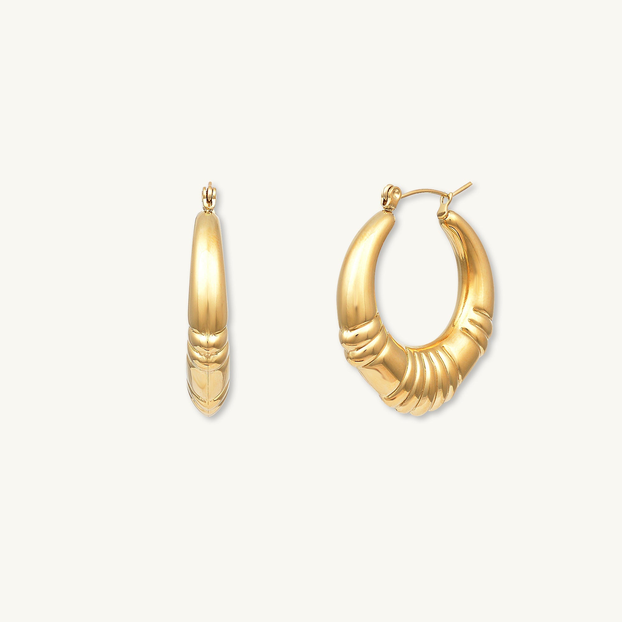 Serenity Statement Hoop Earrings - Camile & Stone