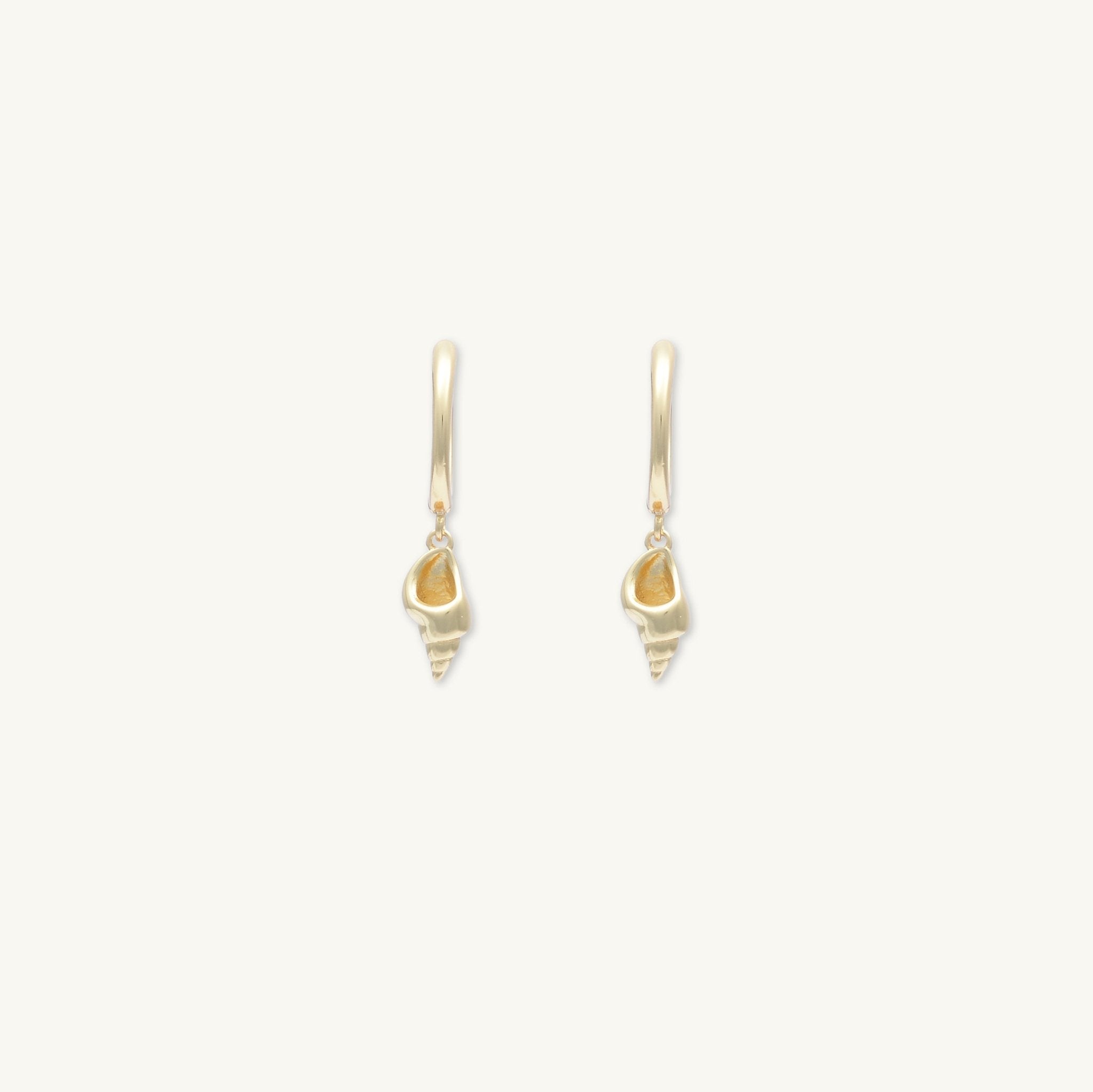 Shell Huggie Hoop Earrings - Camile & Stone