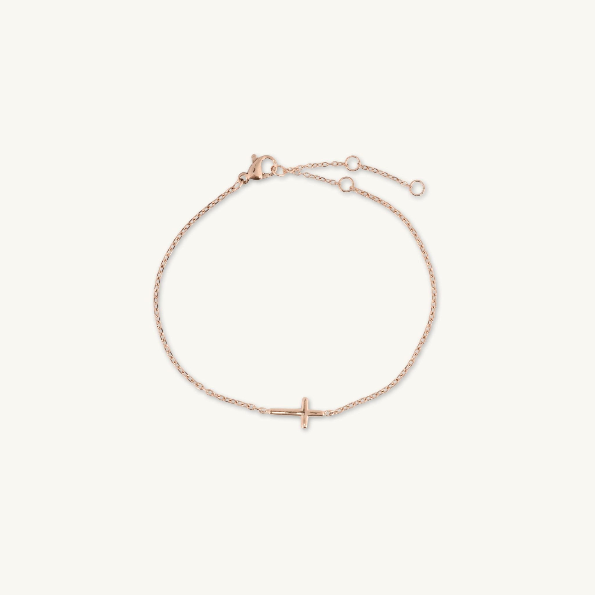 Sideways Cross Bracelet - Camile & Stone