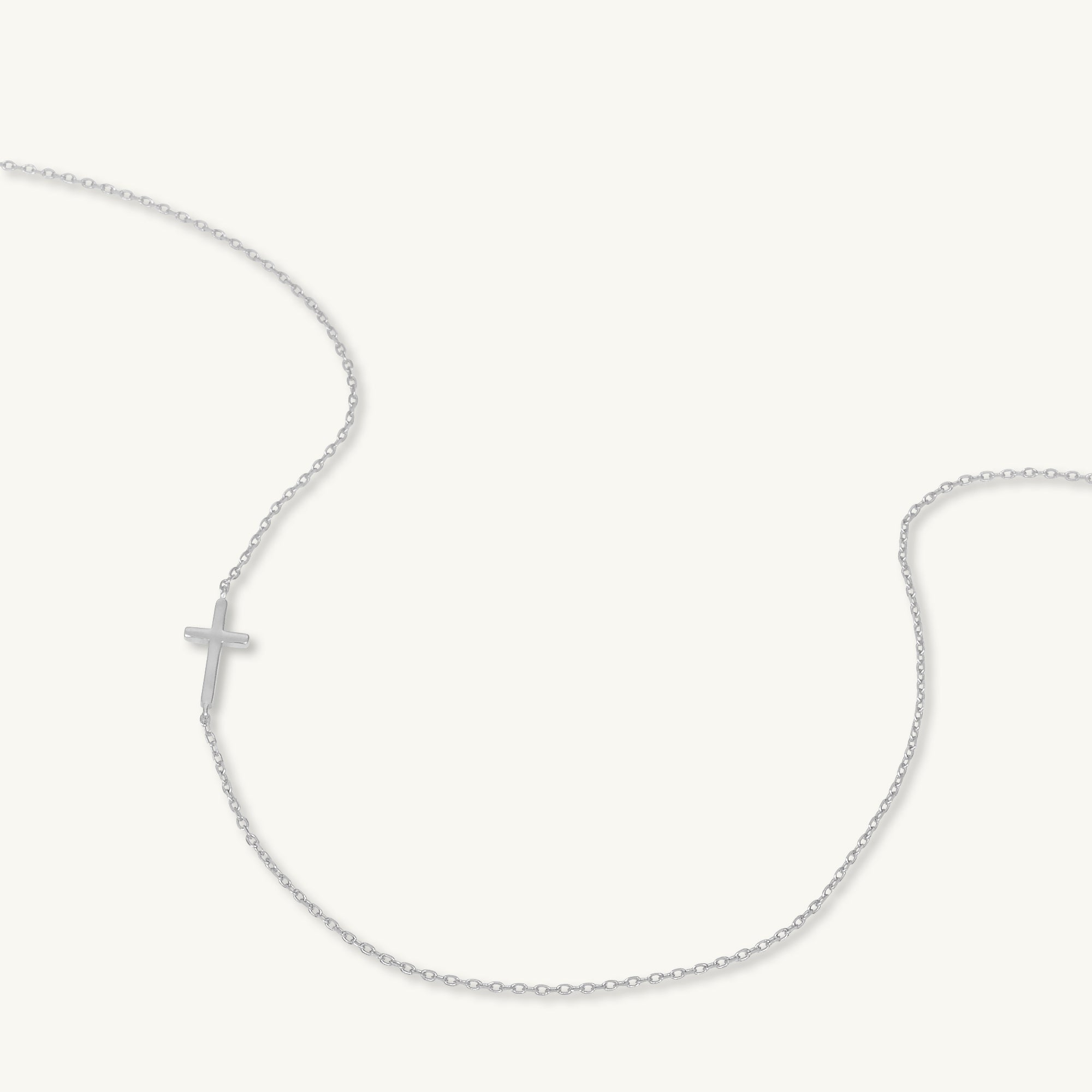 Sideways Cross Necklace - Camile & Stone