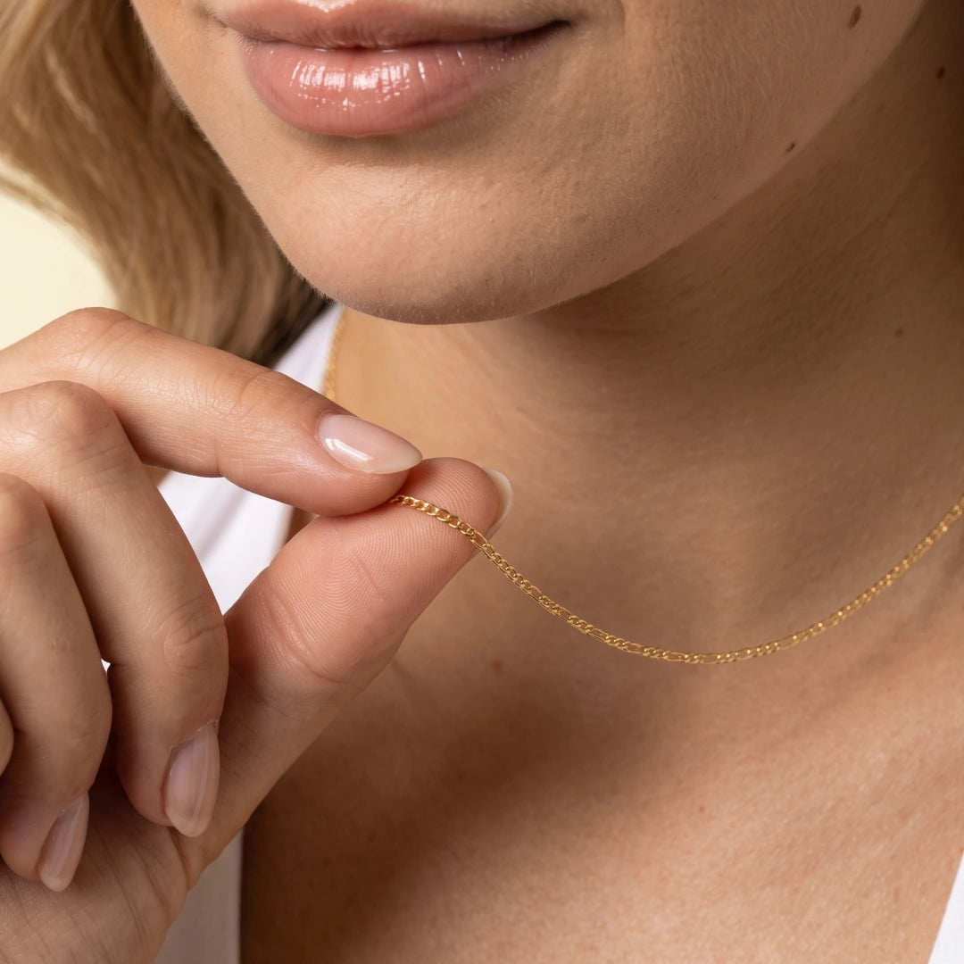 Slim Figaro Chain Necklace