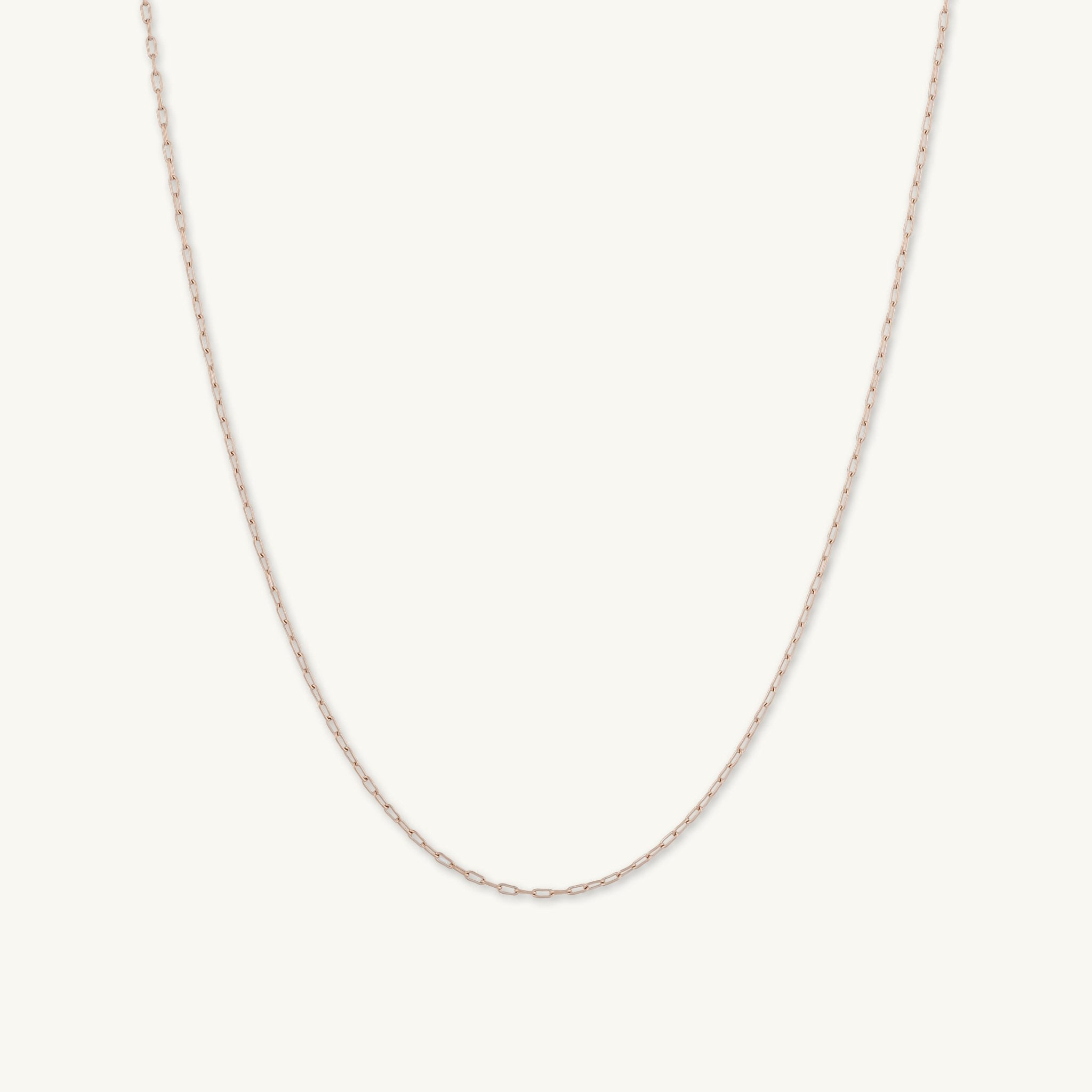 Slim Paperclip Link Chain Necklace - Camile & Stone