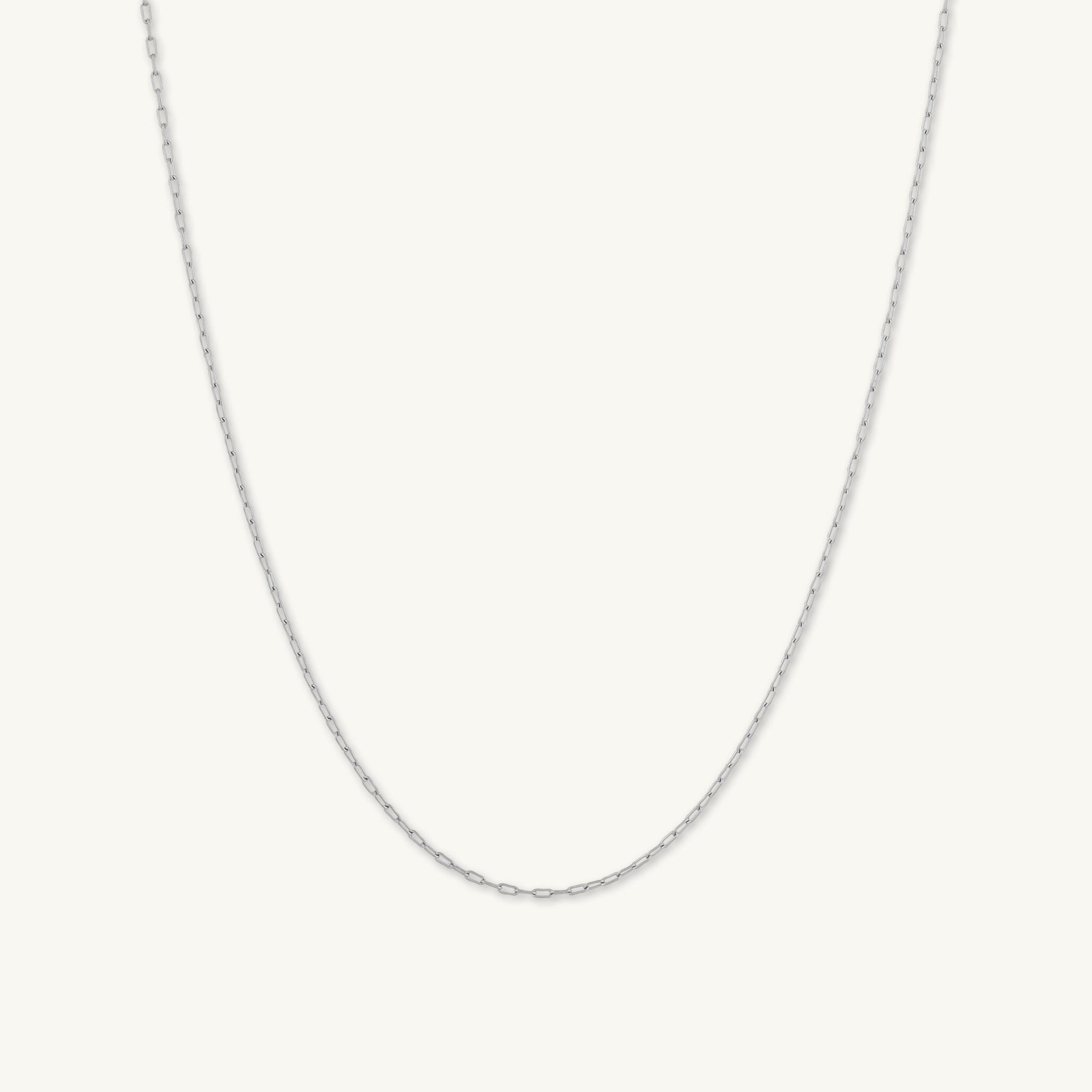 Slim Paperclip Link Chain Necklace - Camile & Stone