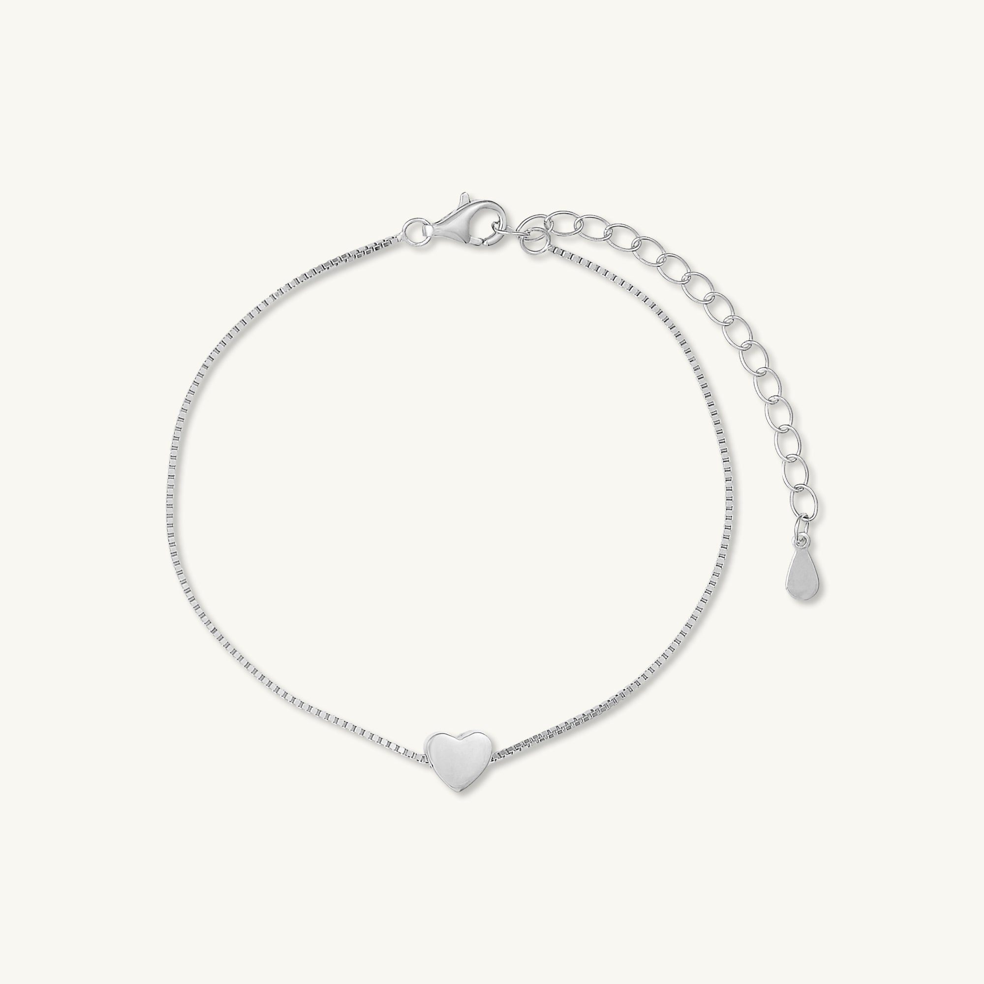Solid Heart Chain Bracelet - Adult - Camile & Stone