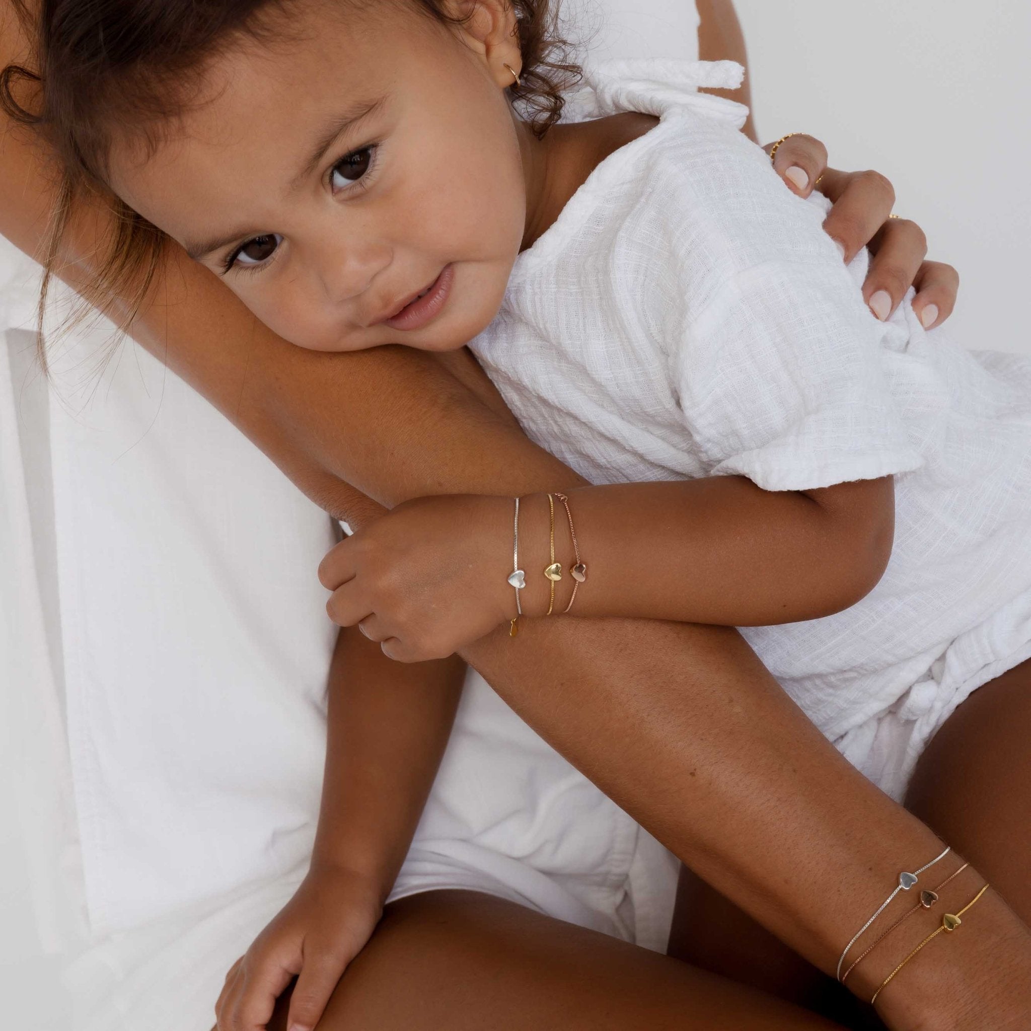 Solid Heart Chain Bracelet - Child - Camile & Stone