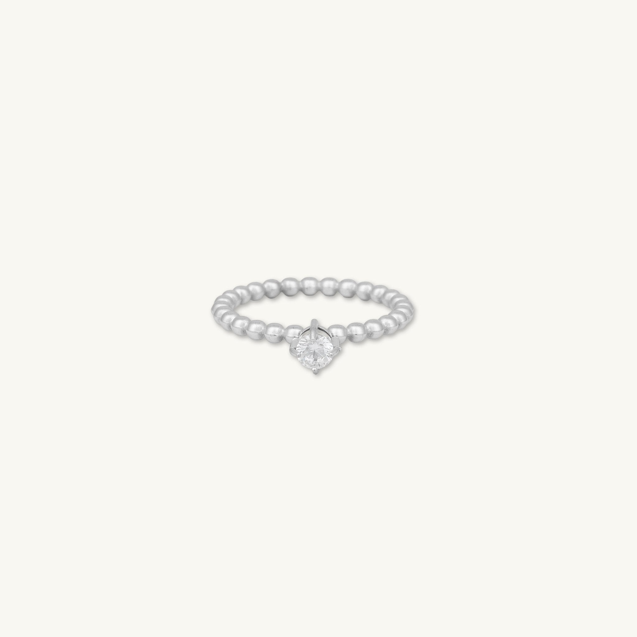 Solitaire Ball Stacker Ring - Camile & Stone