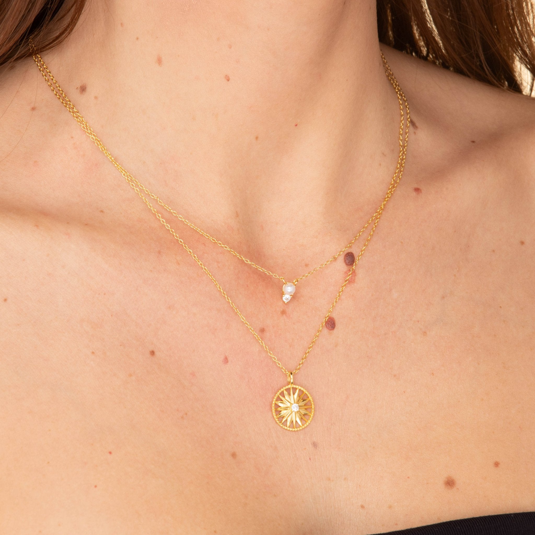 Starburst Circle Chain Necklace - Camile & Stone