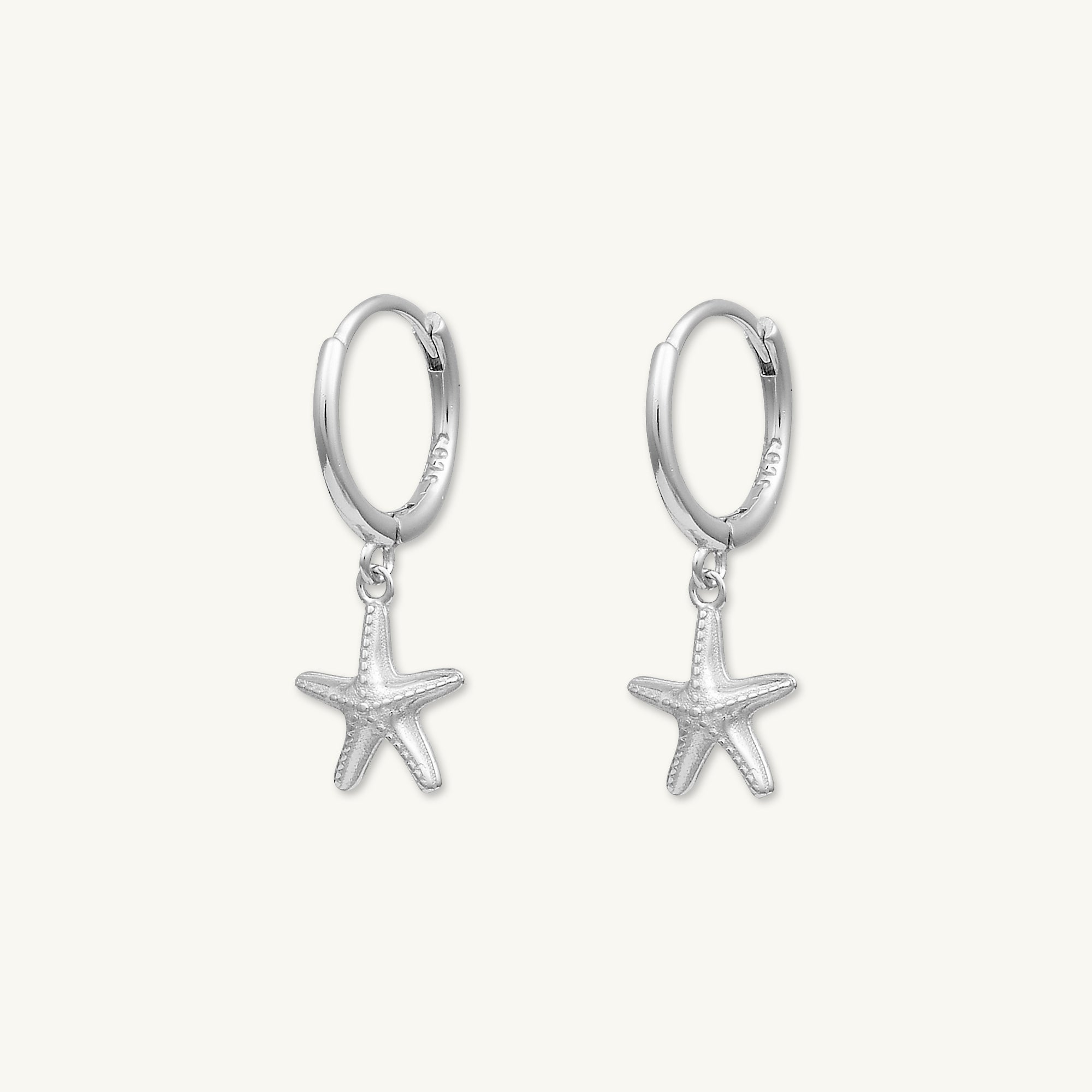 Starfish Hoop Huggie Earrings - Camile & Stone
