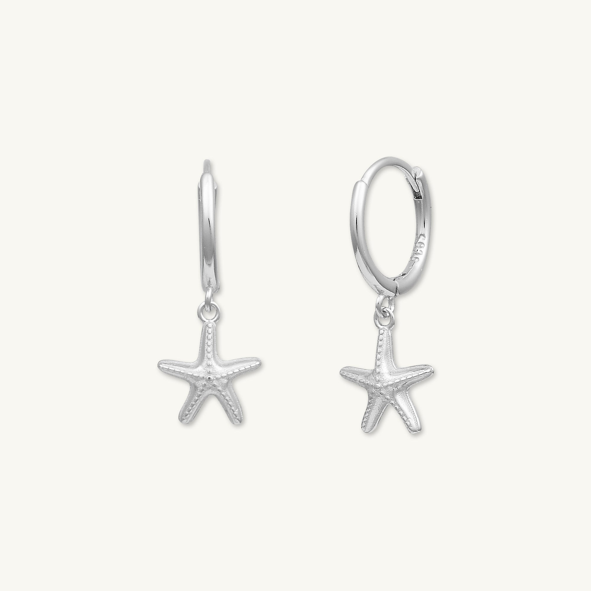 Starfish Hoop Huggie Earrings - Camile & Stone