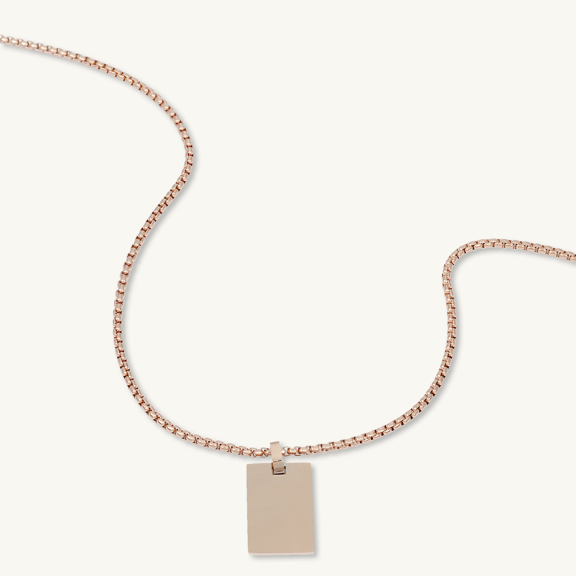 Statement Tag Engraved Personalised Necklace - Camile & Stone