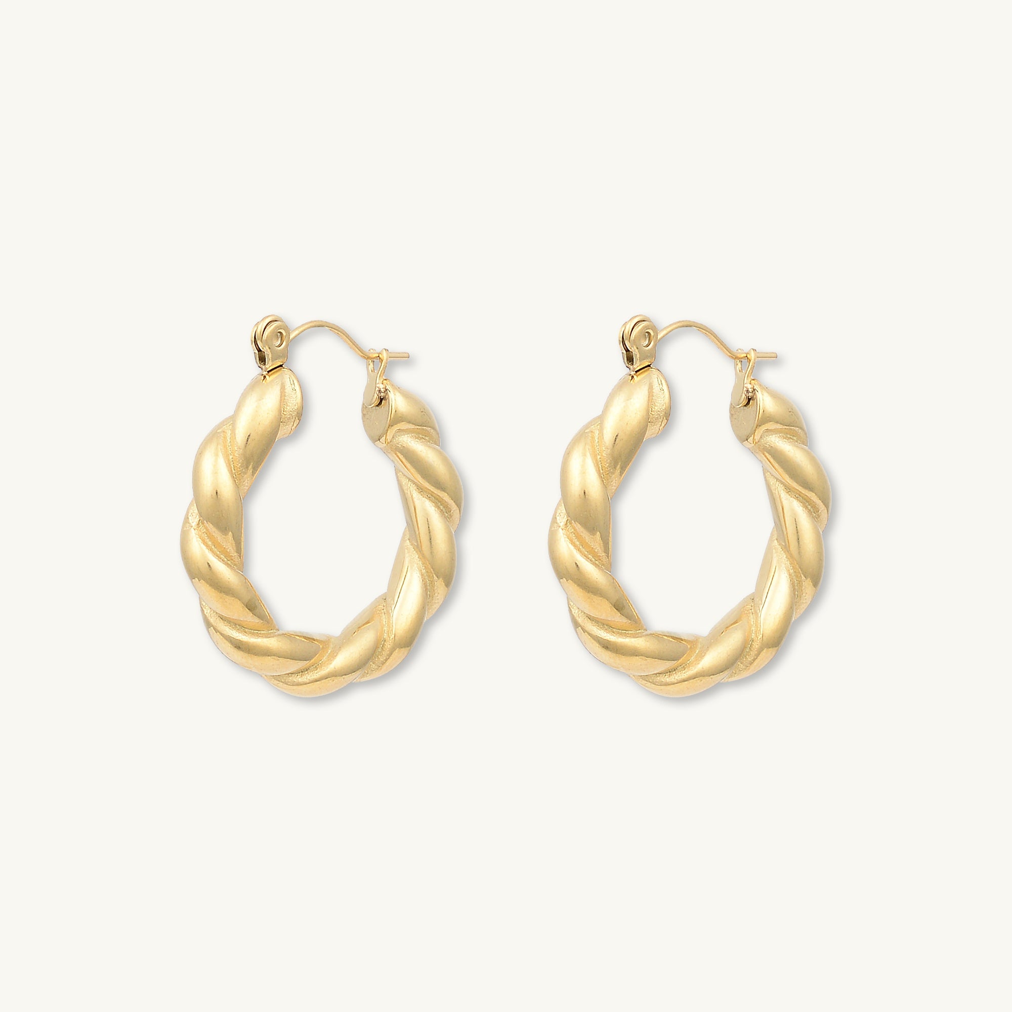 Summer Twist Hoop Earrings - Camile & Stone