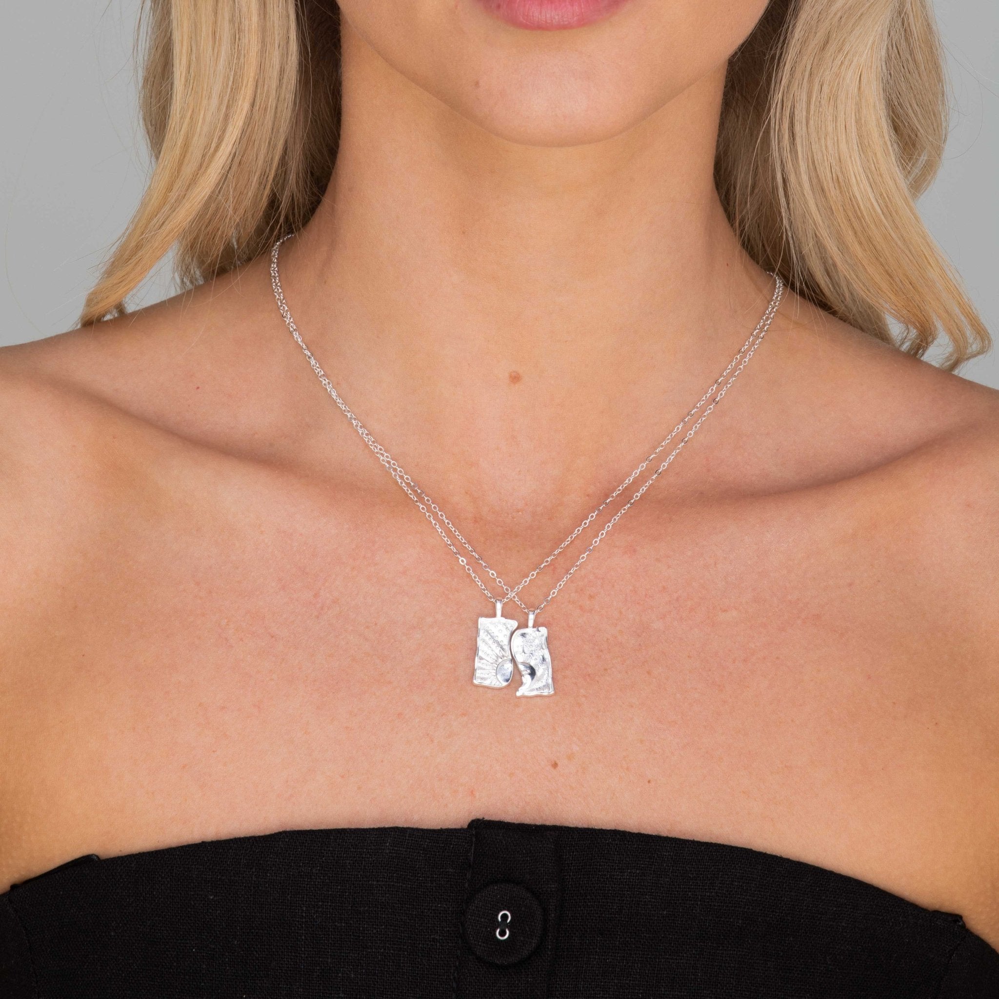 Sun & Moon Soulmate Necklace Set - Camile & Stone