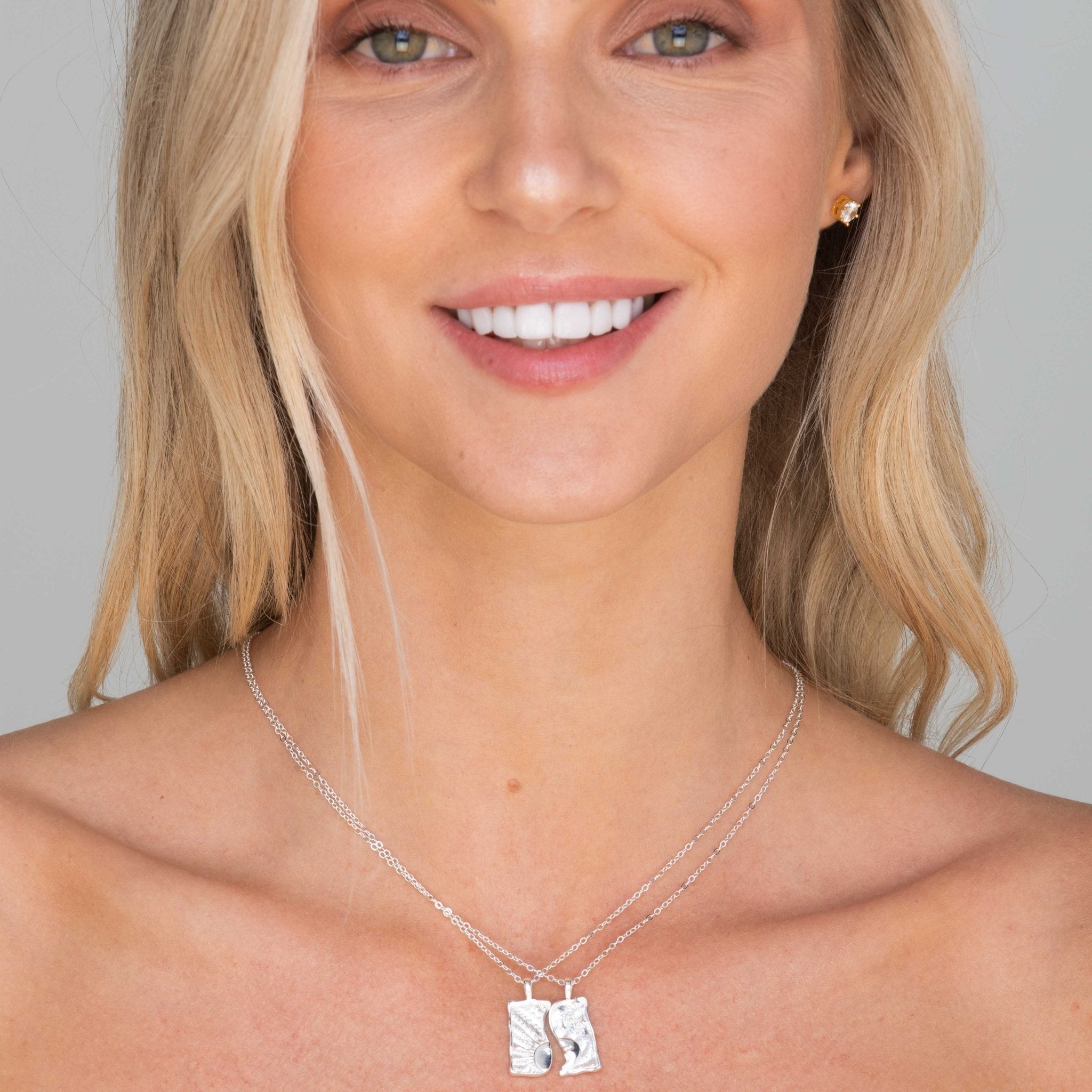 Sun & Moon Soulmate Necklace Set - Camile & Stone
