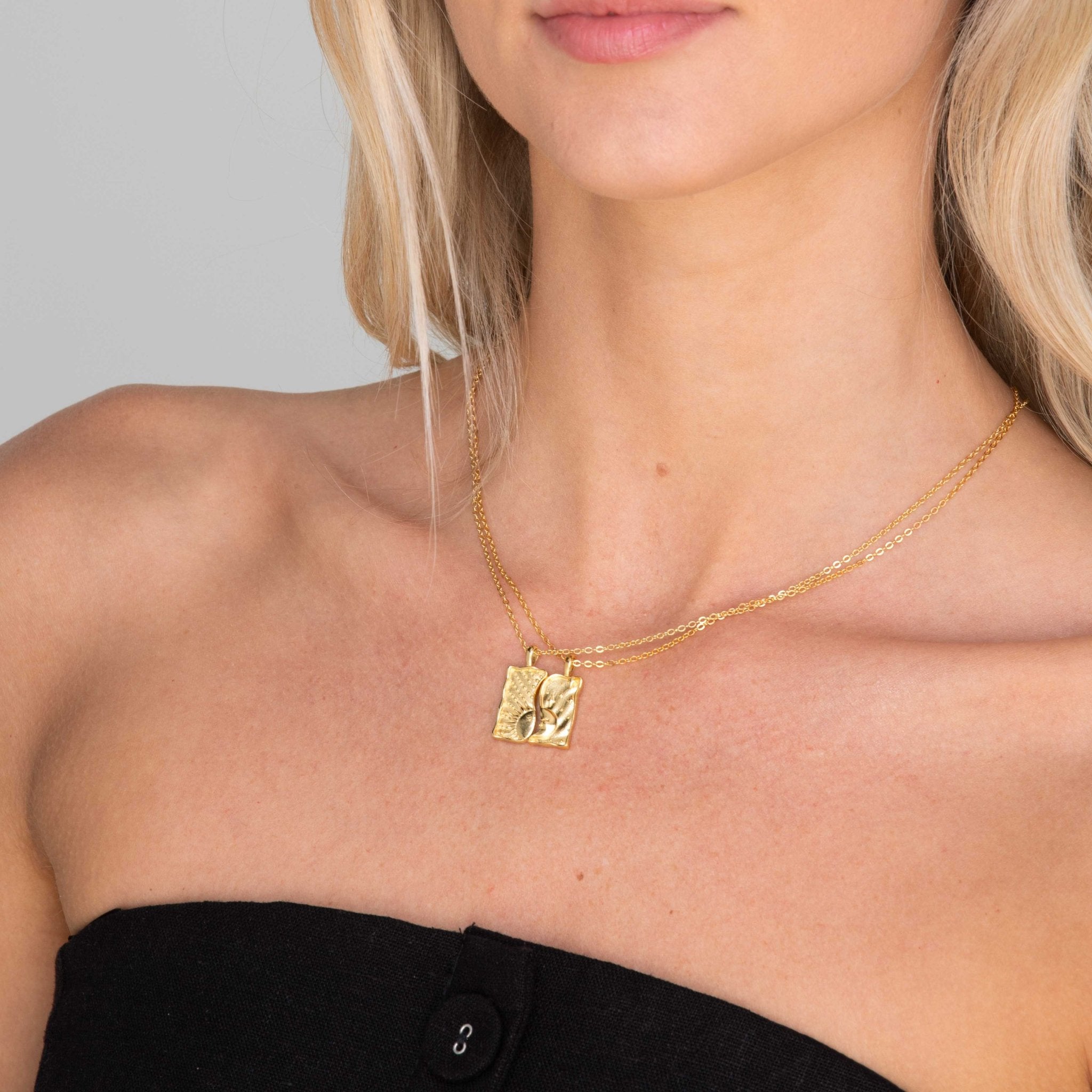 Sun & Moon Soulmate Necklace Set - Camile & Stone