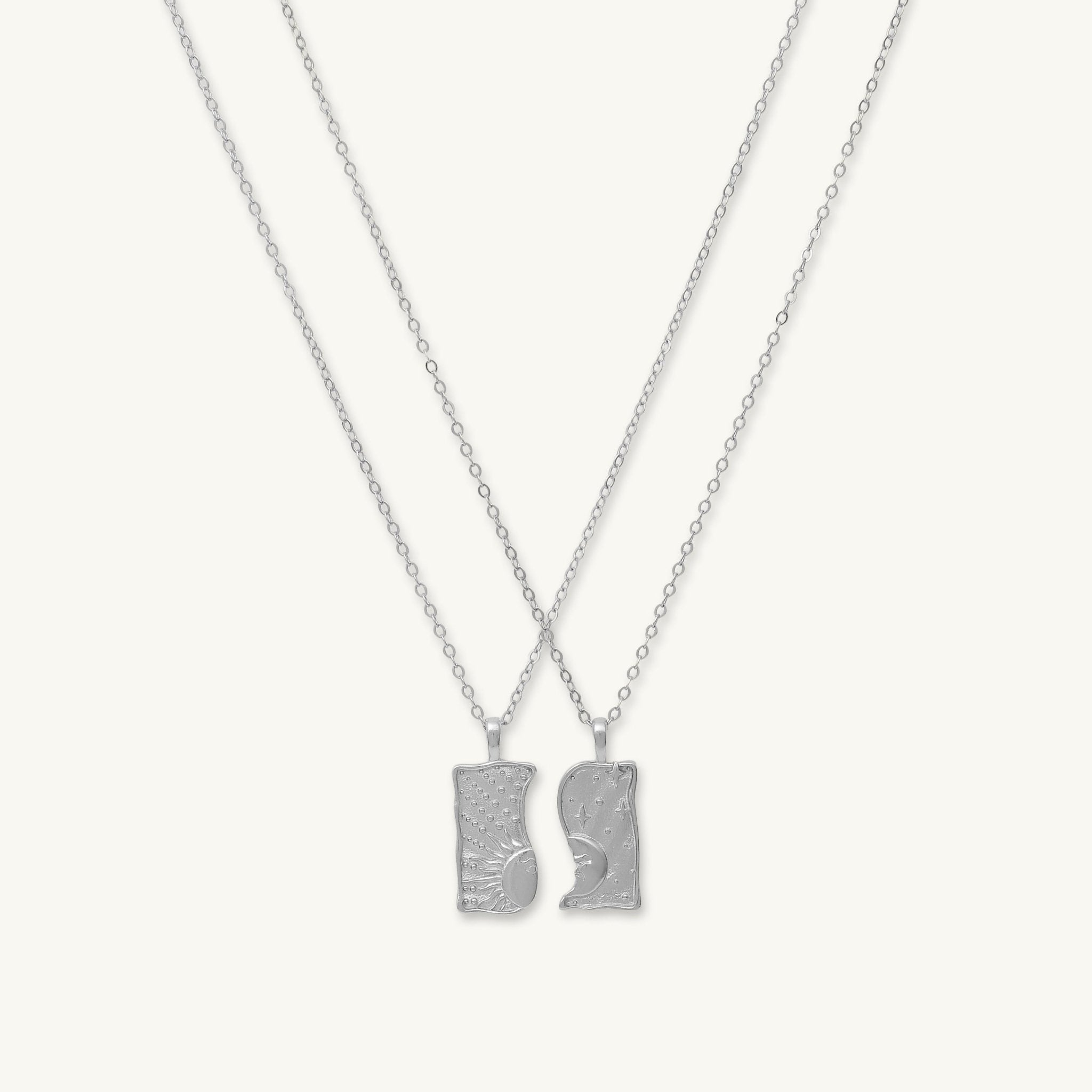 Sun & Moon Soulmate Necklace Set - Camile & Stone