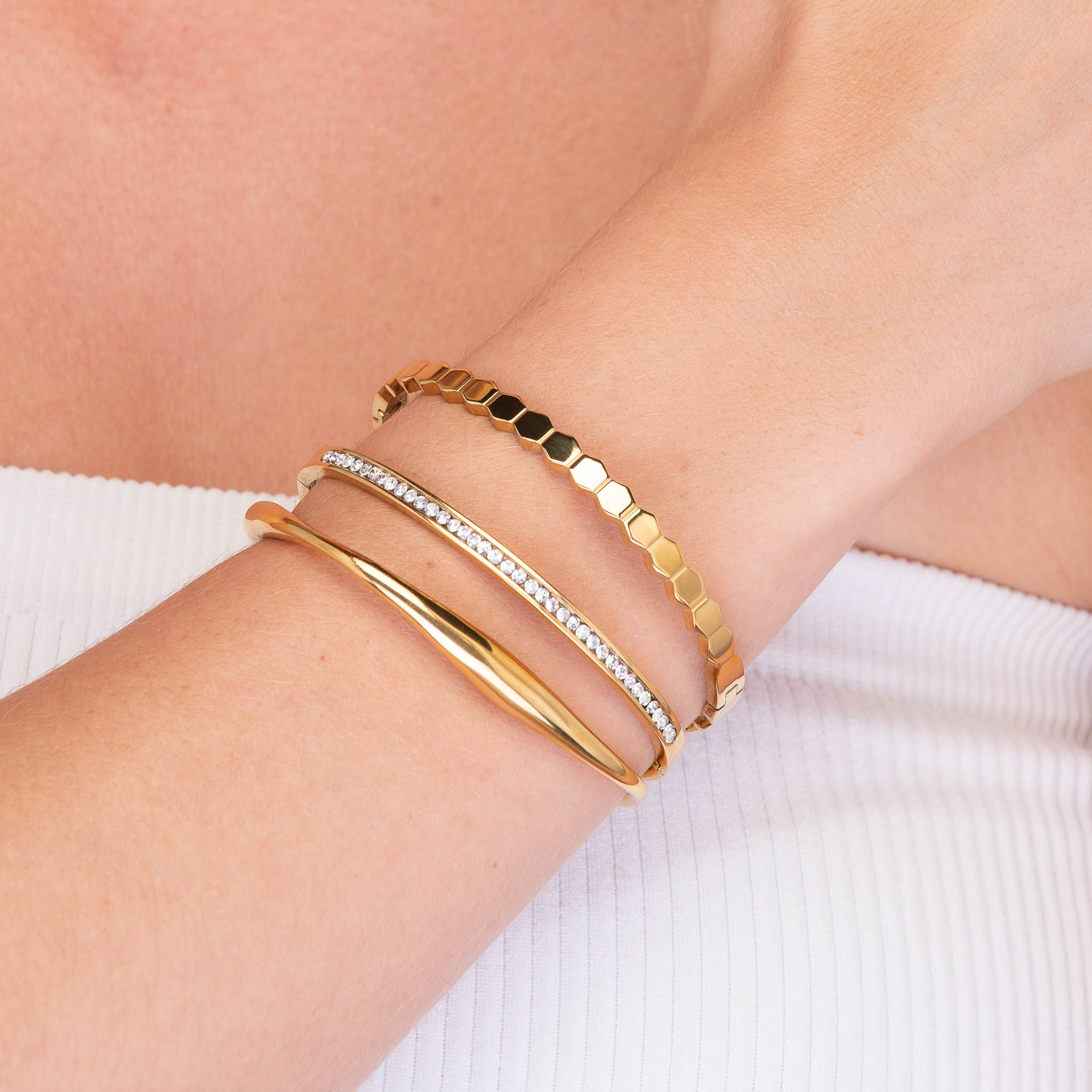 Swirl Open Cuff Bangle - Camile & Stone