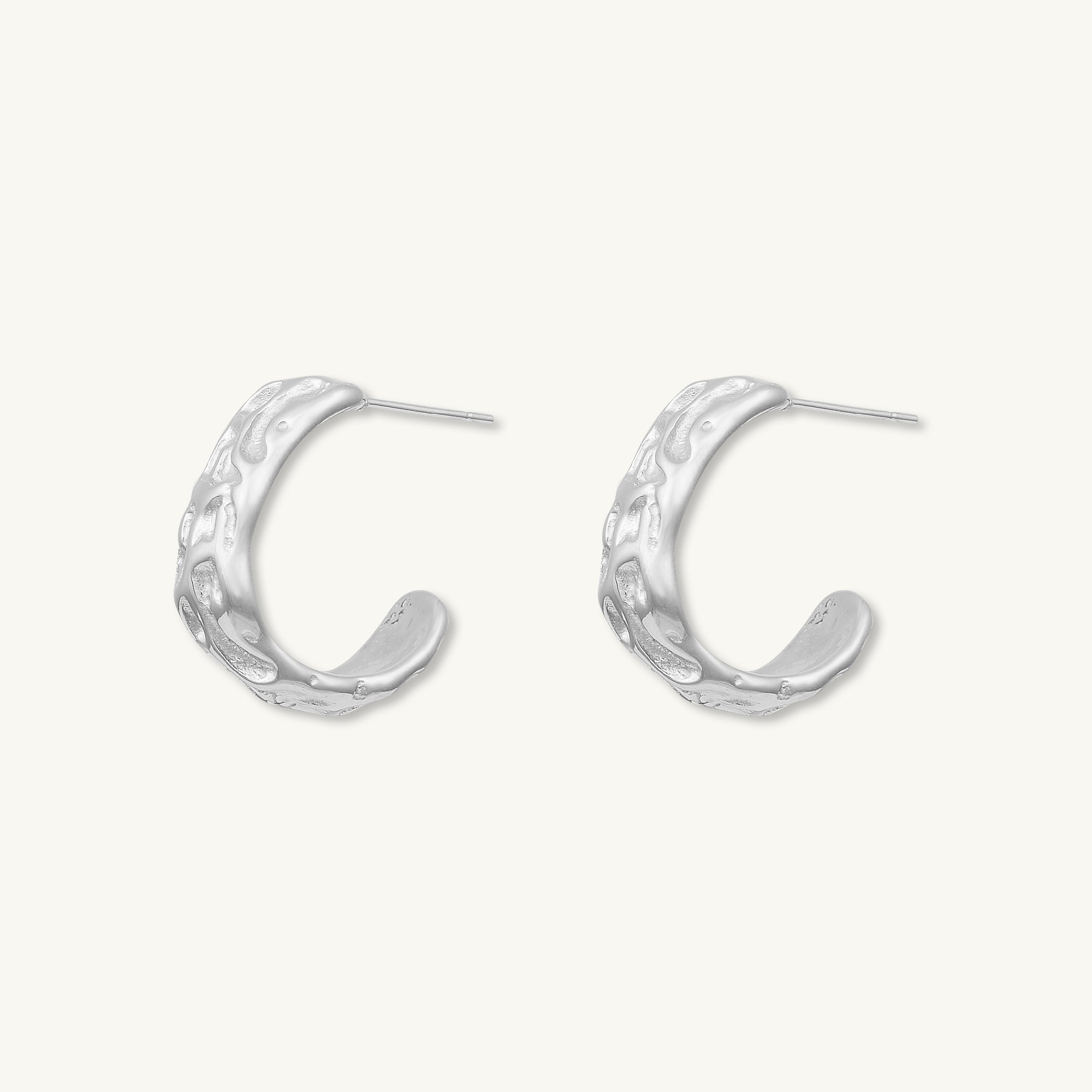 Sylvia Molten Huggie Earrings - Camile & Stone
