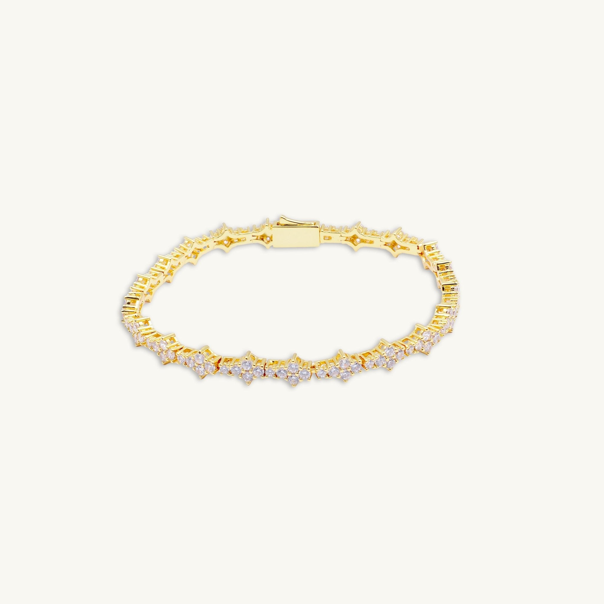 Tennis Clover Chain Unisex Bracelet - Camile & Stone