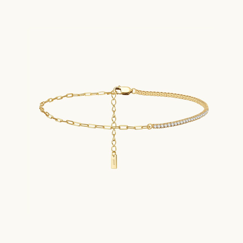 Tennis Link Chain Anklet - Camile & Stone