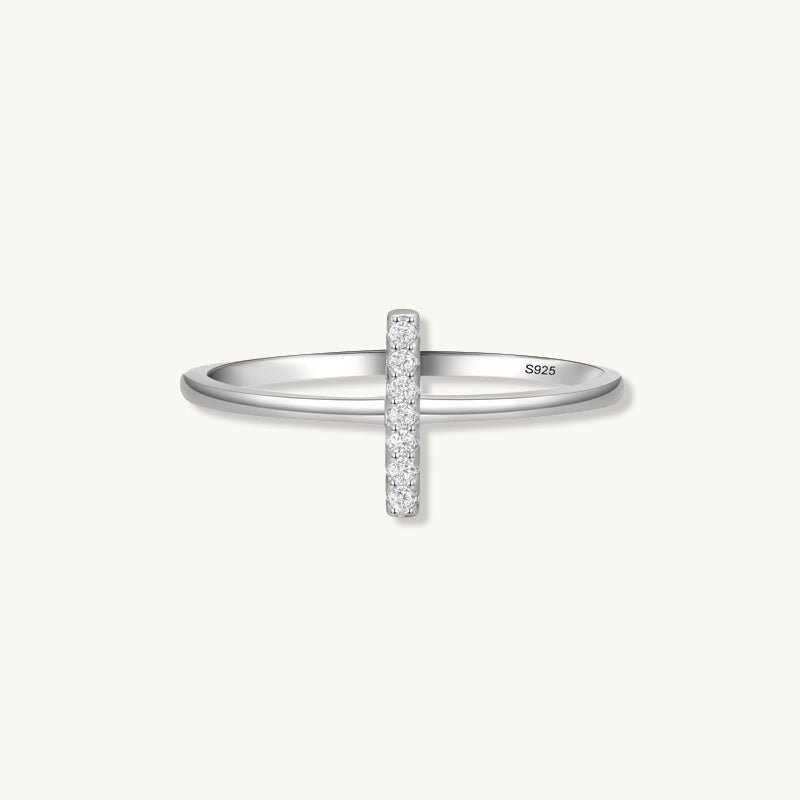 The Clara Cross Sapphire Engagement Ring - Camile & Stone