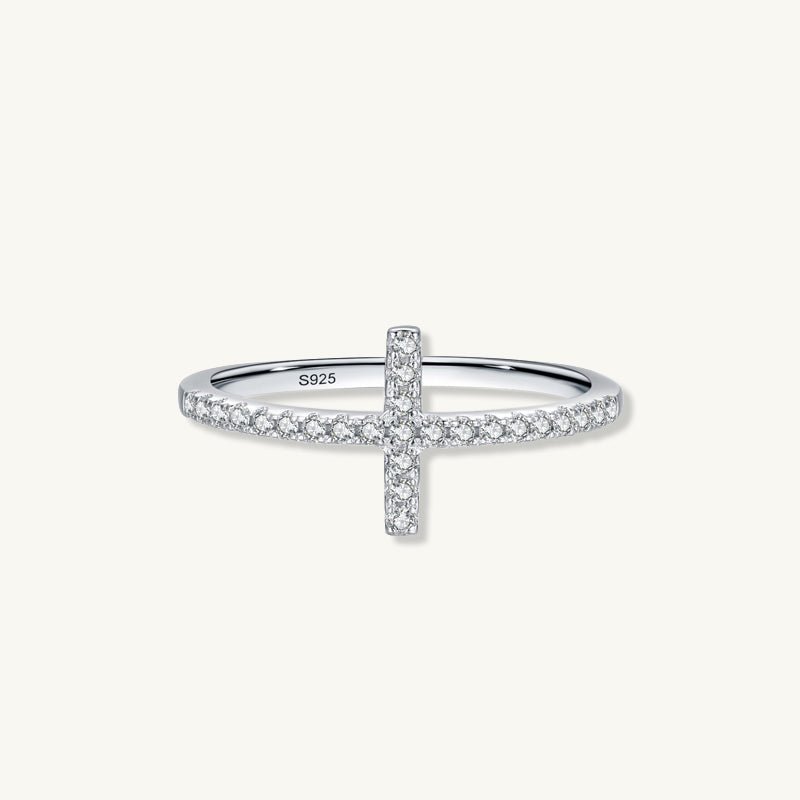 The Cross Sapphire Engagement Ring - Camile & Stone
