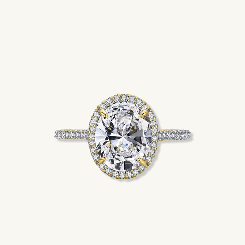 The Dahlia Oval Sapphire Engagement Ring - Camile & Stone