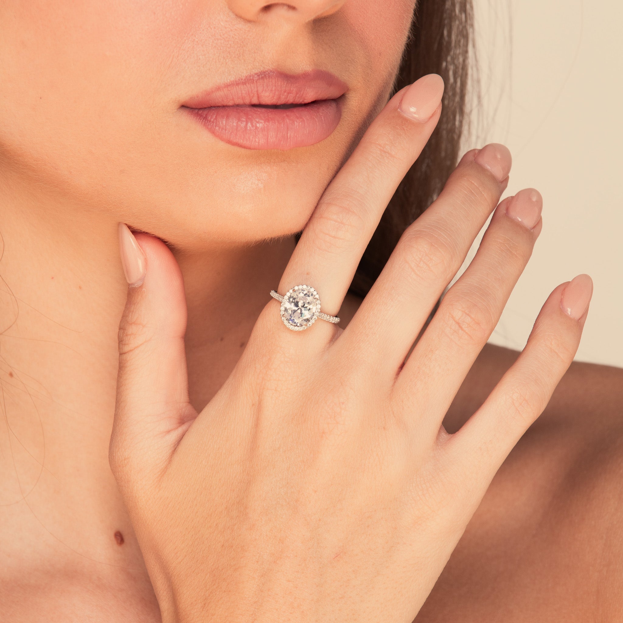 The Dahlia Oval Sapphire Engagement Ring - Camile & Stone